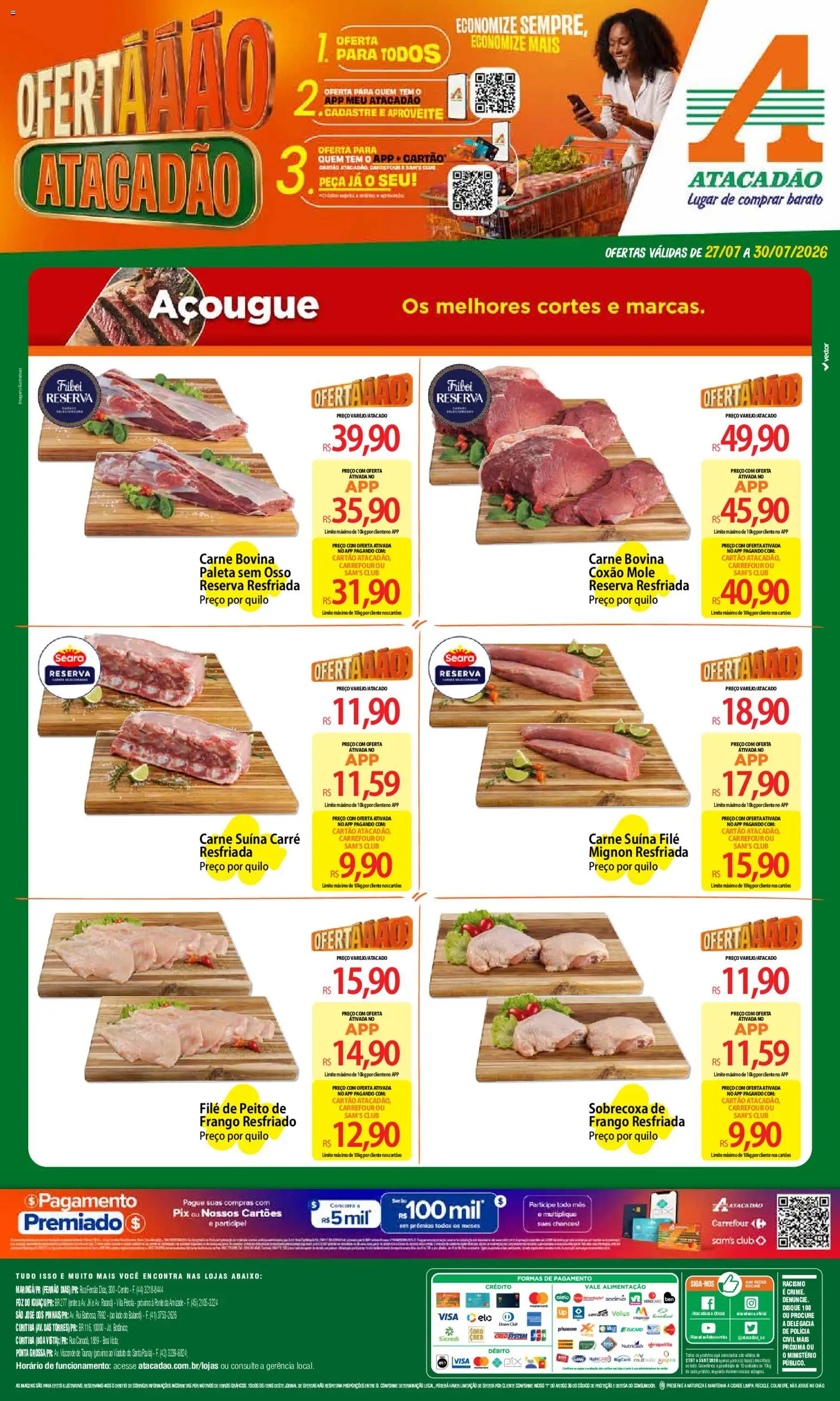 Pré-Visualização do folheto "Atacadão ofertas - PR" da loja Atacadão válido a partir de 27/07/2026