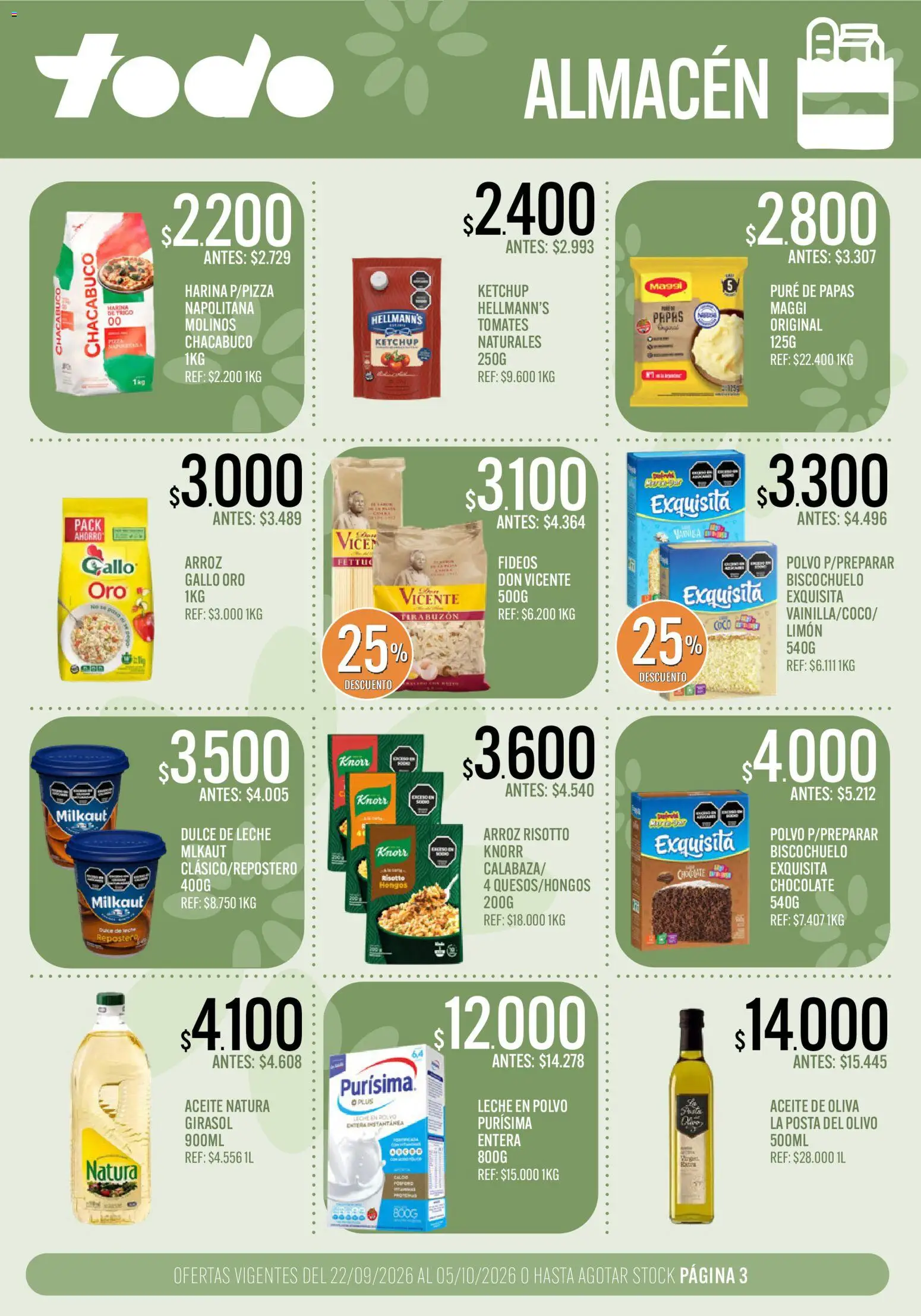 Vista previa del folleto de la tienda Supermercados TODO válido desde el 22/09/2026 