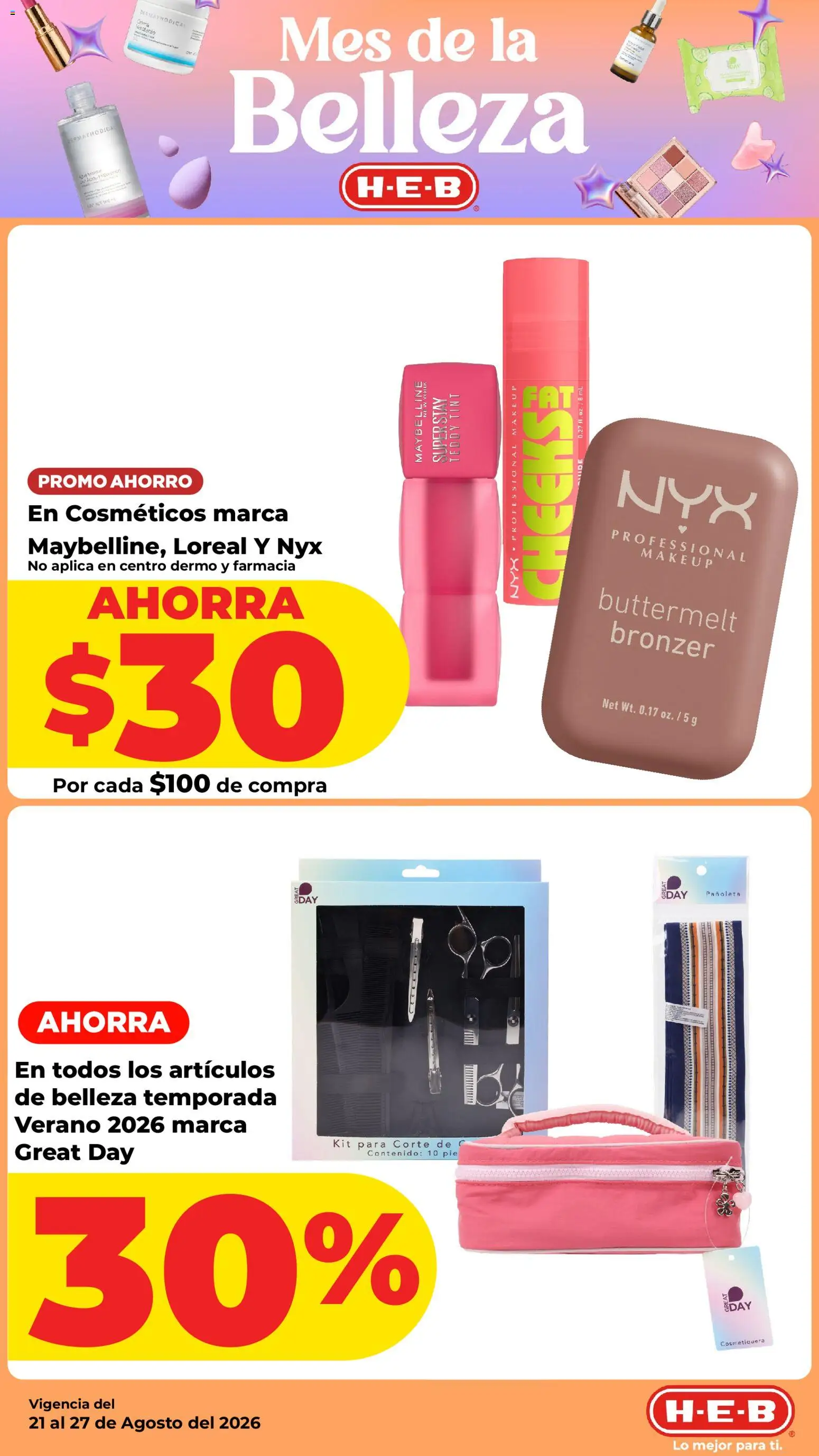 Vista previa las ofertas de la tienda H-E-B - H-E-B folleto desde el 21/08/2026 