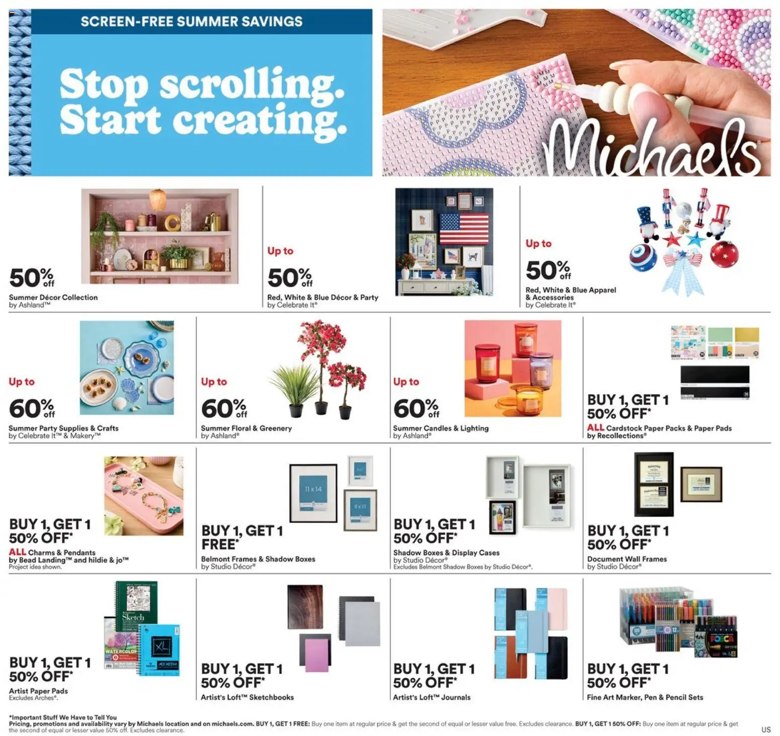Ad Preview of Michaels Michaels Weekly Ad from 06/28/2026
