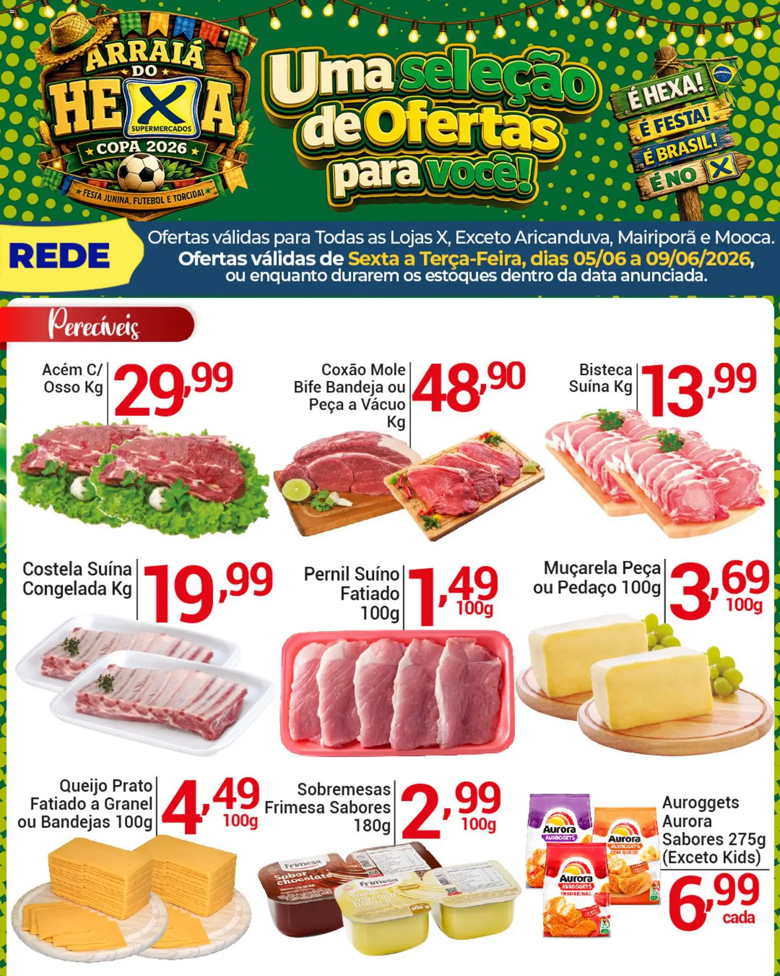 Pré-Visualização do folheto "X Supermercados - Ofertas da semana" da loja X Supermercados válido a partir de 05/06/2026