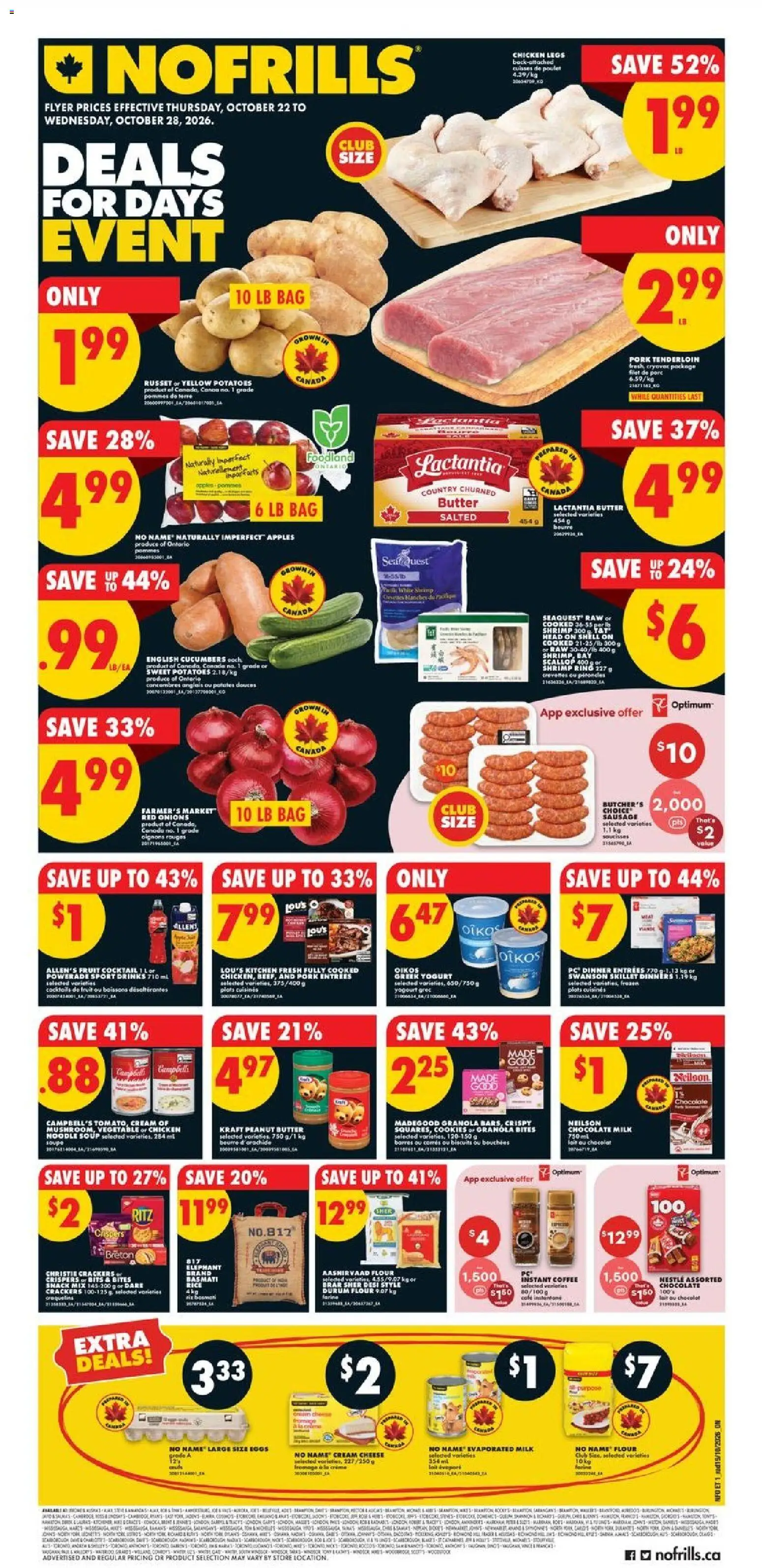 Preview of leaflet No Frills weekly flyer - ON from shop No Frills is valid from Oct 22, 2026