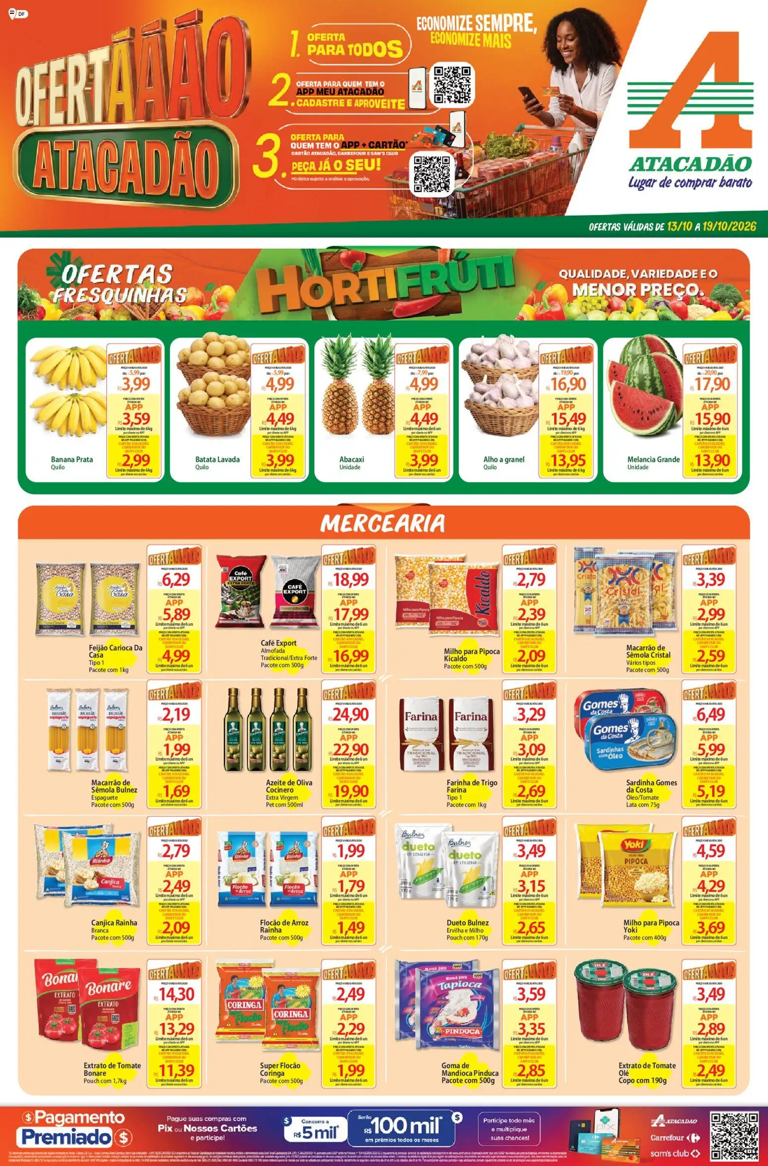 Pré-Visualização do folheto "Atacadão ofertas - DF" da loja Atacadão válido a partir de 13/10/2026