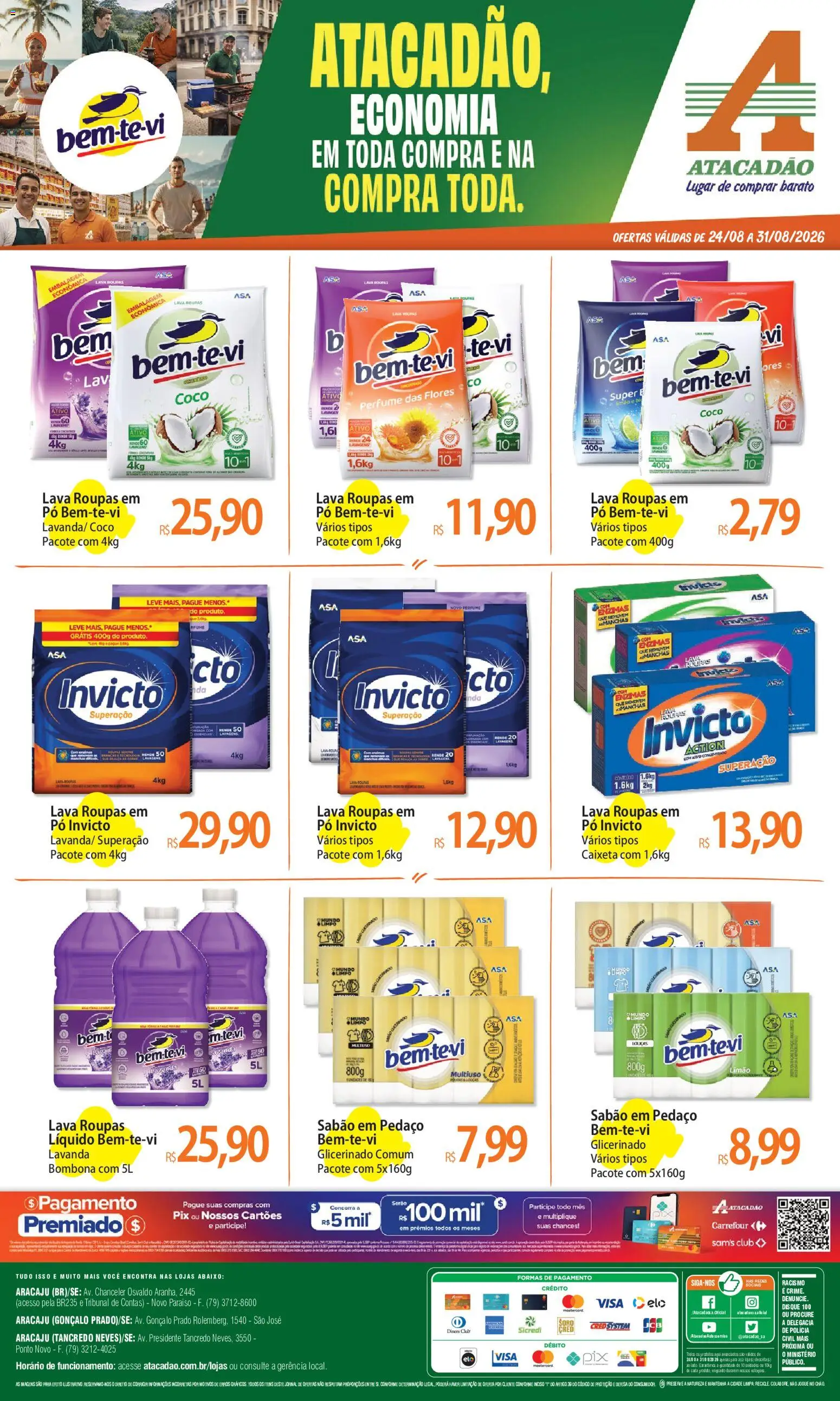 Pré-Visualização do folheto "Atacadão ofertas - SE" da loja Atacadão válido a partir de 24/08/2026
