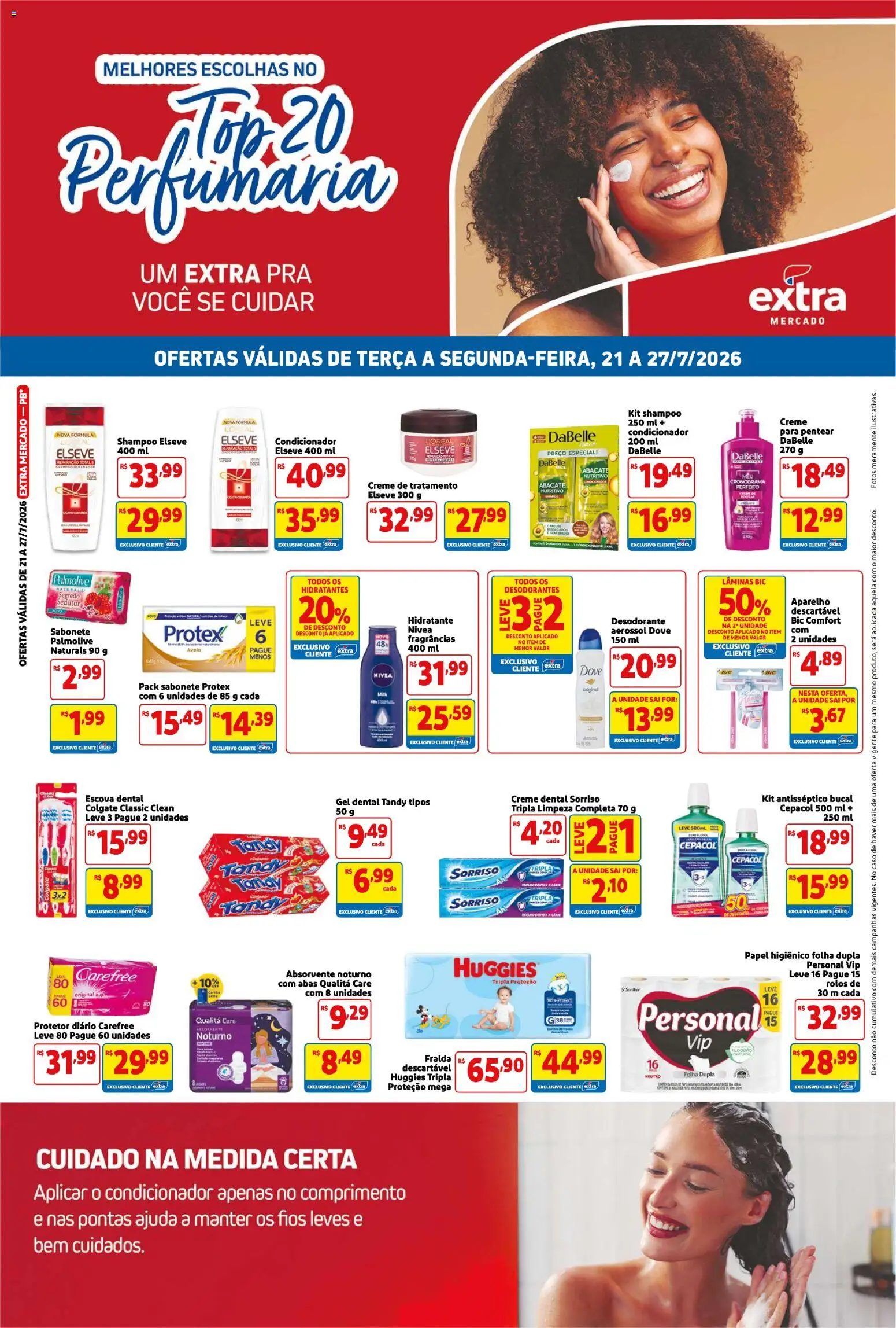 Pré-Visualização do folheto "Extra ofertas de Mercado Semanal" da loja Extra válido a partir de 21/07/2026
