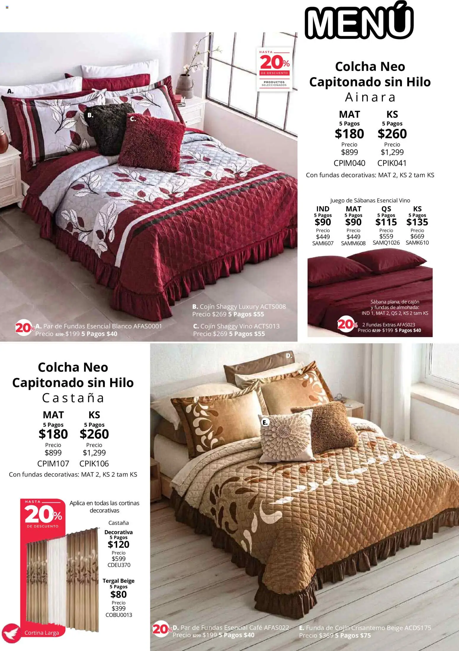 Vista previa las ofertas de la tienda Colchas Concord - Colchas Concord catálogo desde el 01/08/2026 