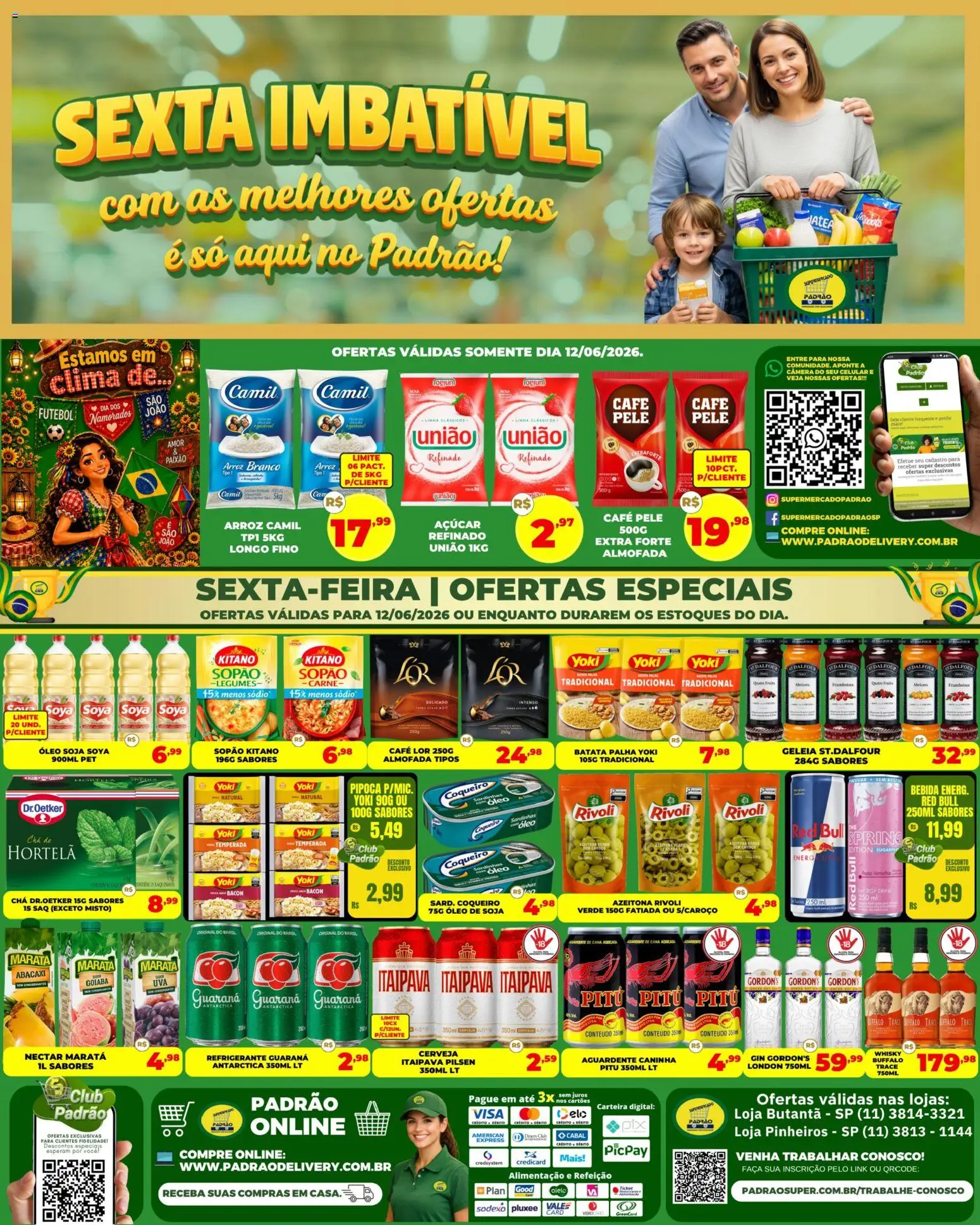 Pré-Visualização do folheto "Supermercado Padrão ofertas Sexta Imbatível" da loja Supermercado Padrão válido a partir de 12/06/2026