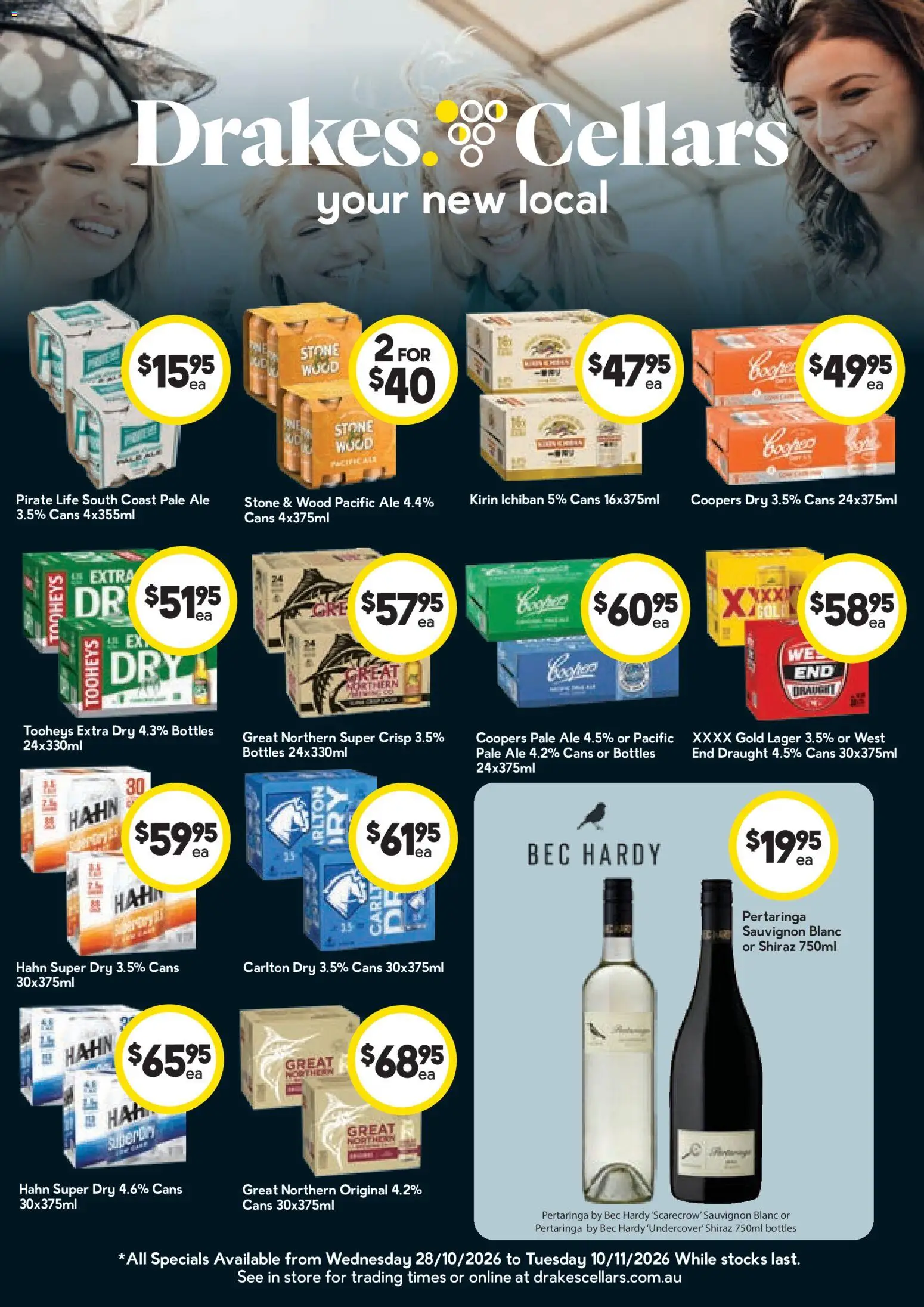 Preview of catalogue Drakes catalogue Specials available Cellars from shop Drakes valid 28/10/2026