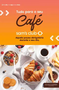 Pré-Visualização do folheto "Sam's Club ofertas Café" da loja Sam's Club válido a partir de 11/08/2026