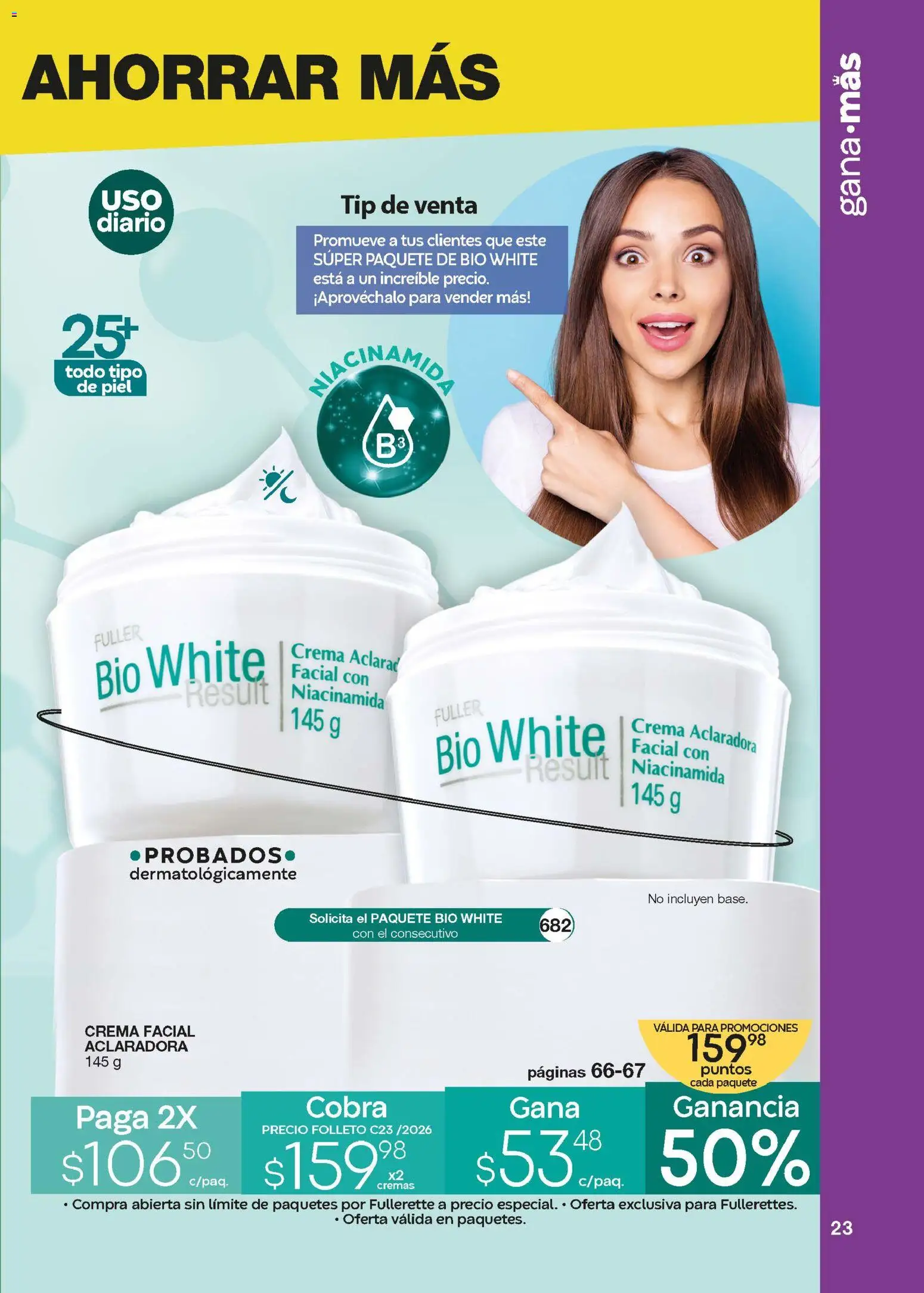 Vista previa las ofertas de la tienda Fuller - Revista Gana Más C23 desde el 18/02/2026 - Crema, Crema facial