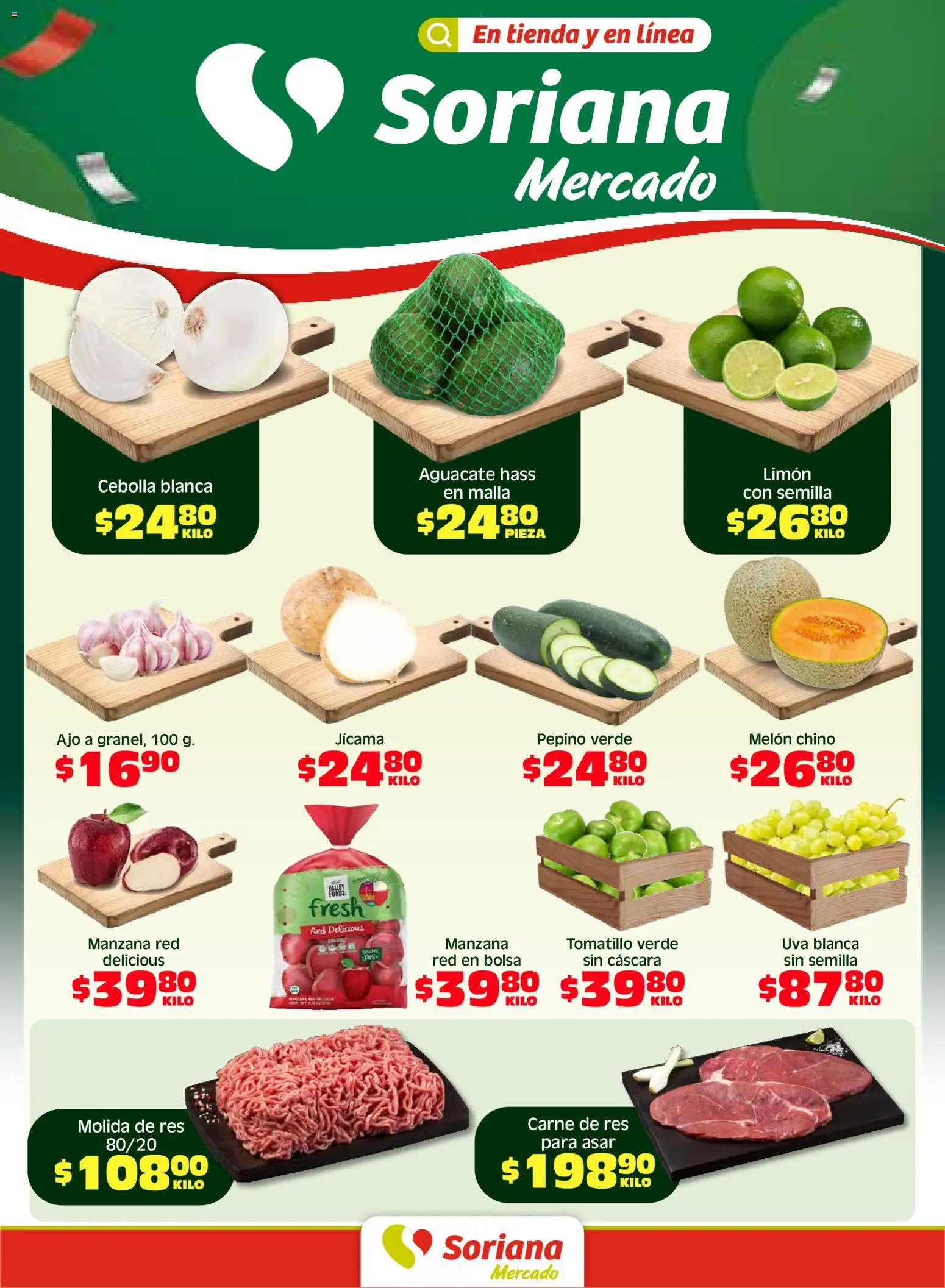 Vista previa las ofertas de la tienda Soriana - Soriana Fin de Semana Mercado: Coah, Chih y Dur desde el 08/05/2026 