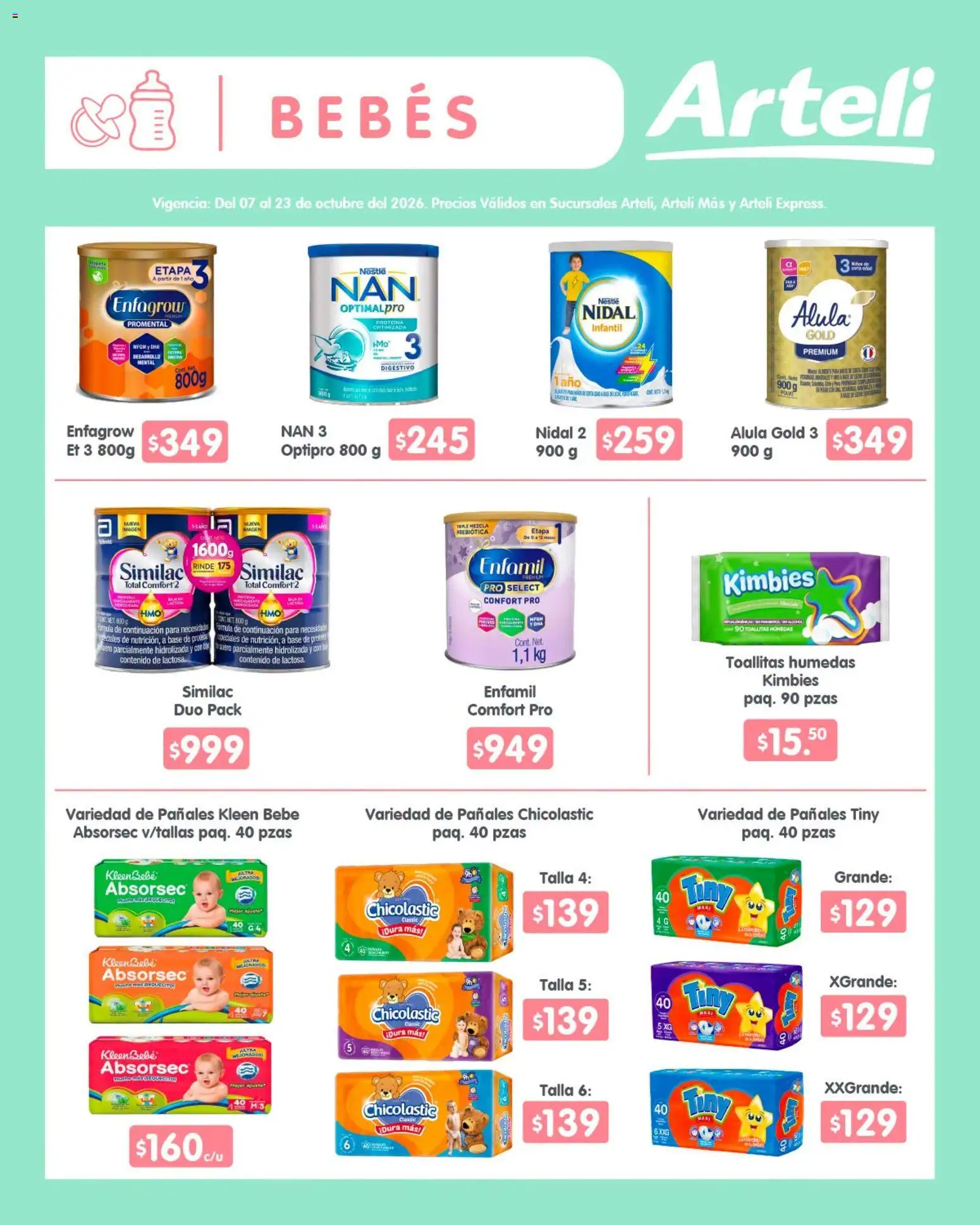 Vista previa las ofertas de la tienda Arteli - Arteli folleto Quincenal desde el 07/10/2026 