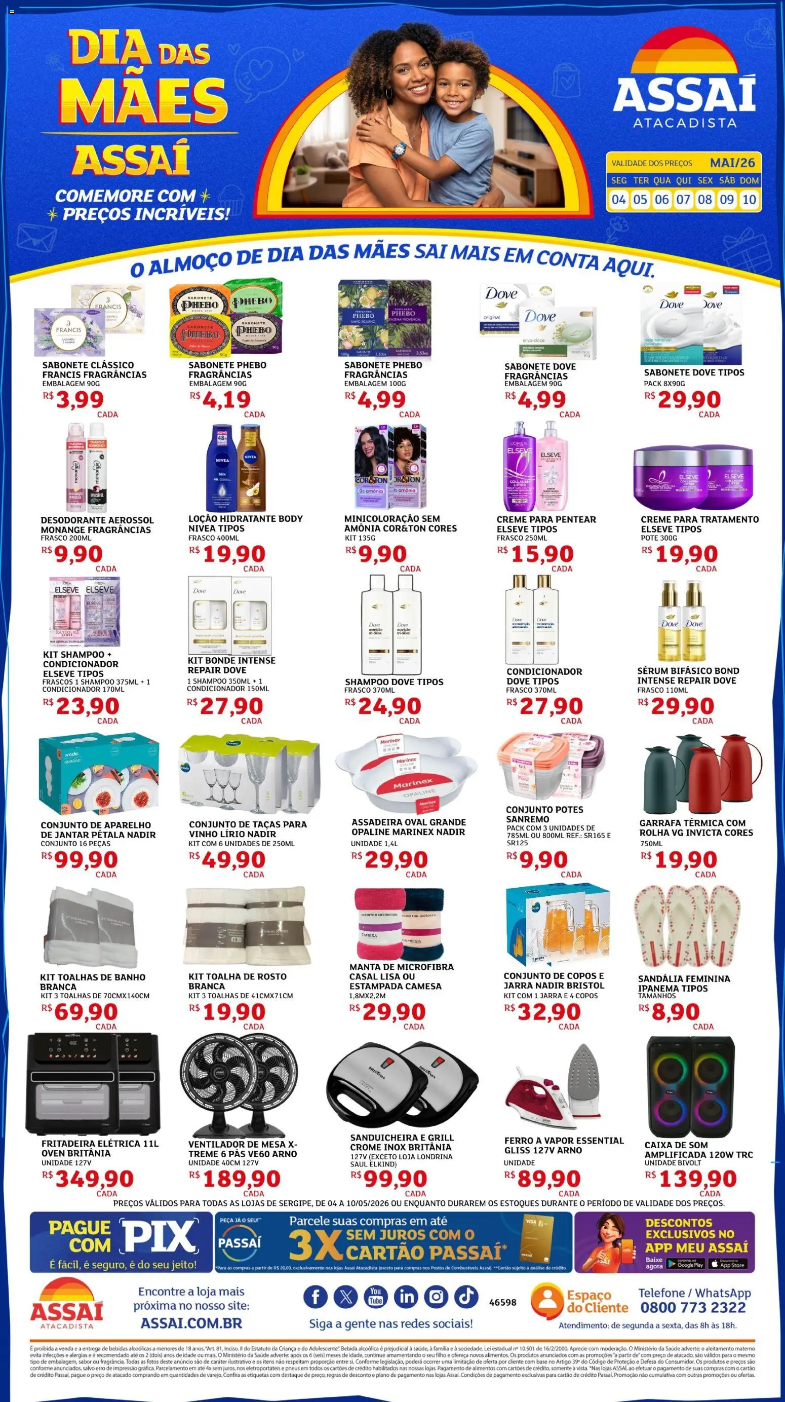 Pré-Visualização do folheto "Assaí Atacadista ofertas" da loja Assaí Atacadista válido a partir de 04/05/2026