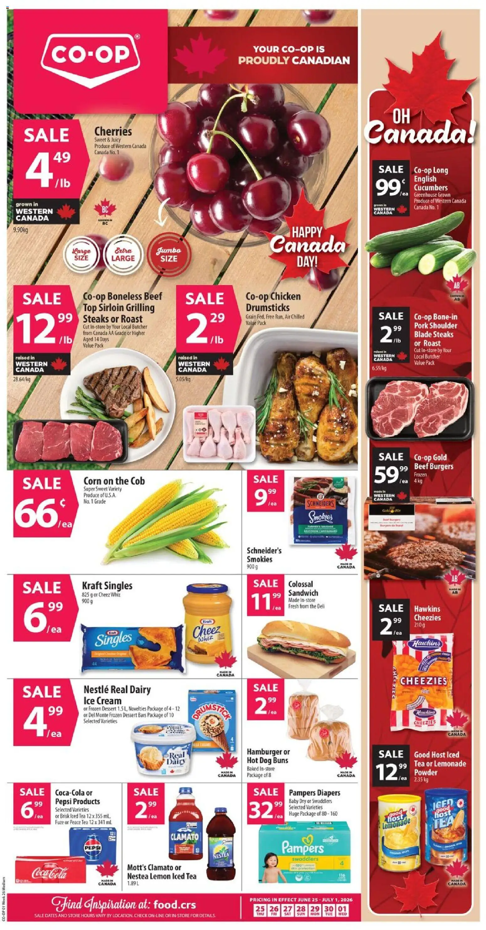 Preview of leaflet Co-op Food weekly flyer / circulaire from shop Co-op Food is valid from Jun 25, 2026