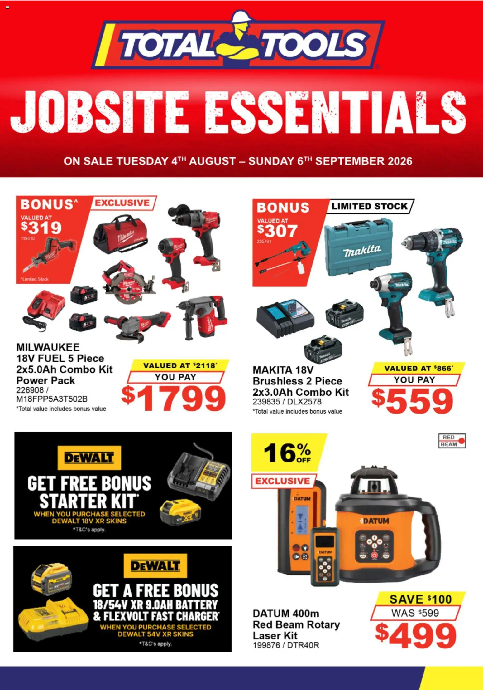 Preview of catalogue Total Tools catalogue from shop Total Tools valid 04/08/2026