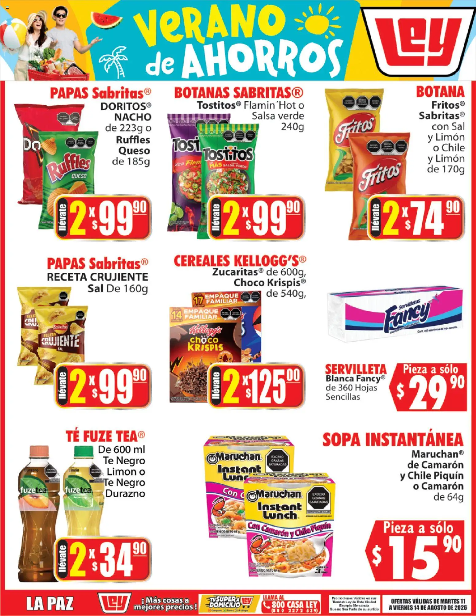 Vista previa las ofertas de la tienda Casa Ley - Casa Ley folleto Verano de ahorros desde el 11/08/2026 