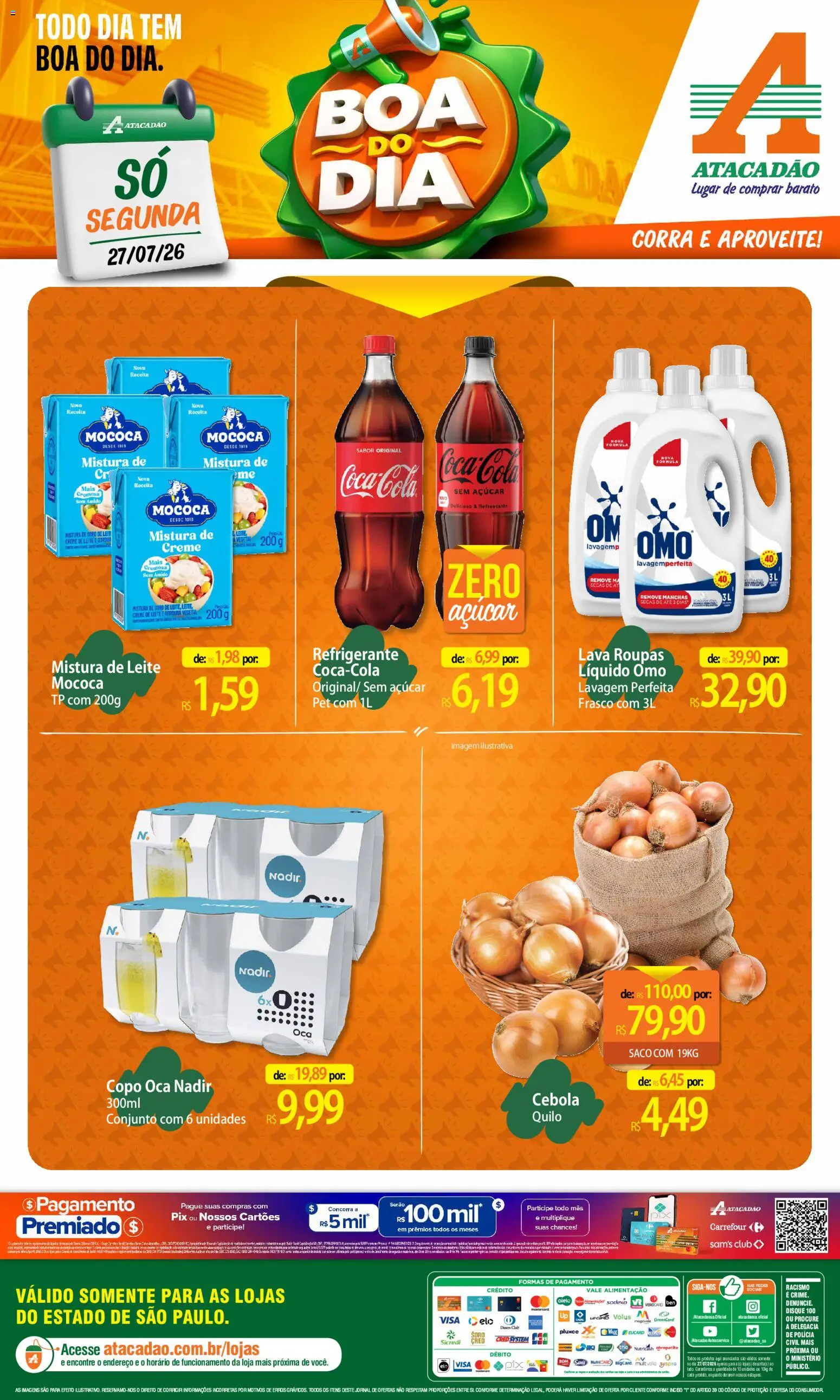 Pré-Visualização do folheto "Atacadão ofertas - SP" da loja Atacadão válido a partir de 27/07/2026