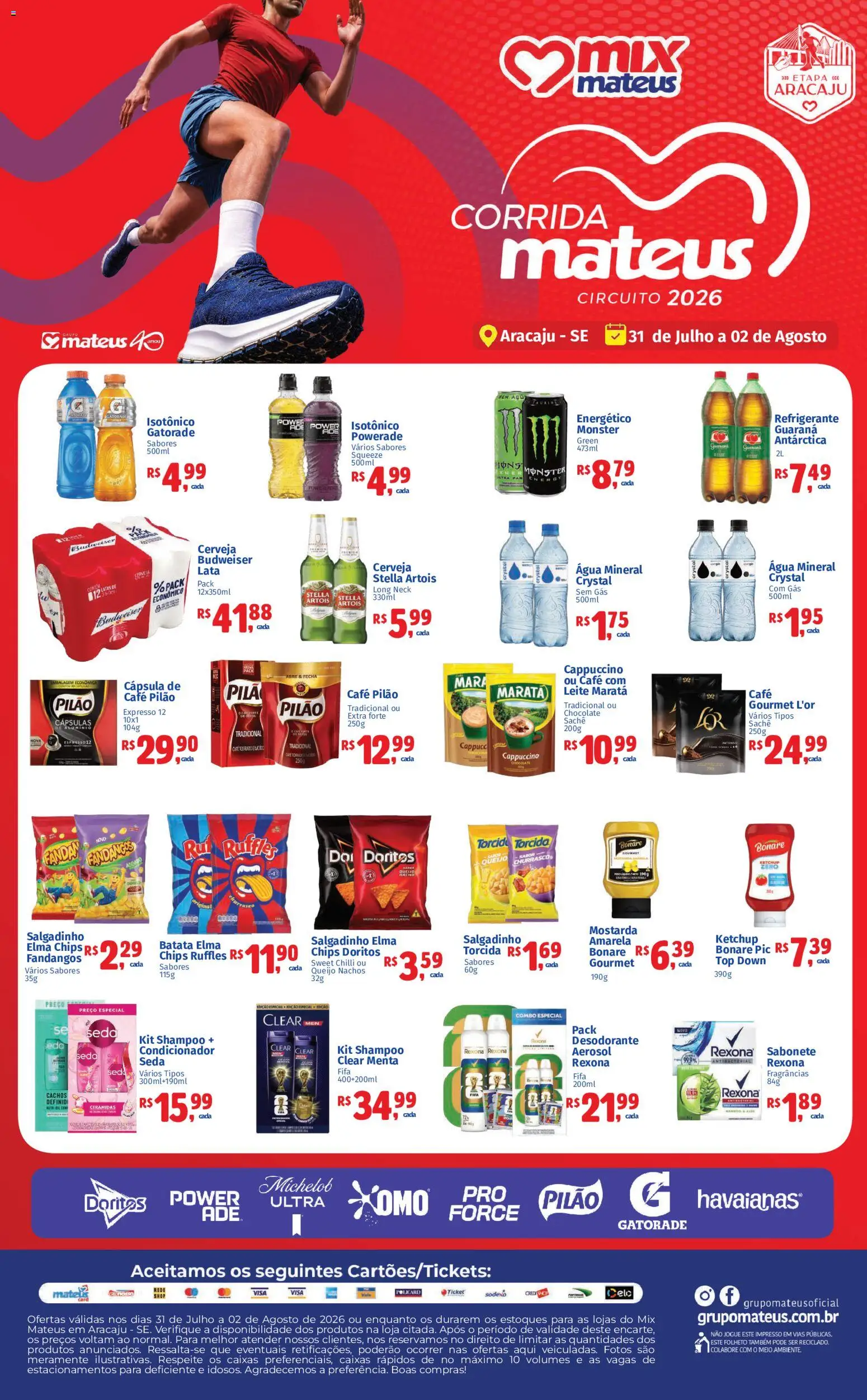 Pré-Visualização do folheto "Mateus ofertas Exclusivo Corrida" da loja Mateus válido a partir de 31/07/2026