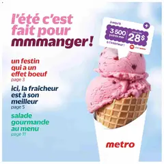 Un aperçu du dépliant Metro circulaire Cahier MOI du magasin Metro est valide à partir 18 juin 2026