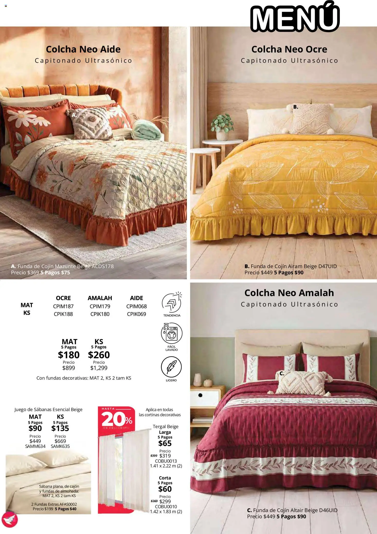 Vista previa las ofertas de la tienda Colchas Concord - Colchas Concord catálogo desde el 15/10/2026 
