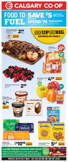 Preview of leaflet Calgary Co-op weekly flyer / circulaire from shop Calgary Co-op is valid from May 21, 2026