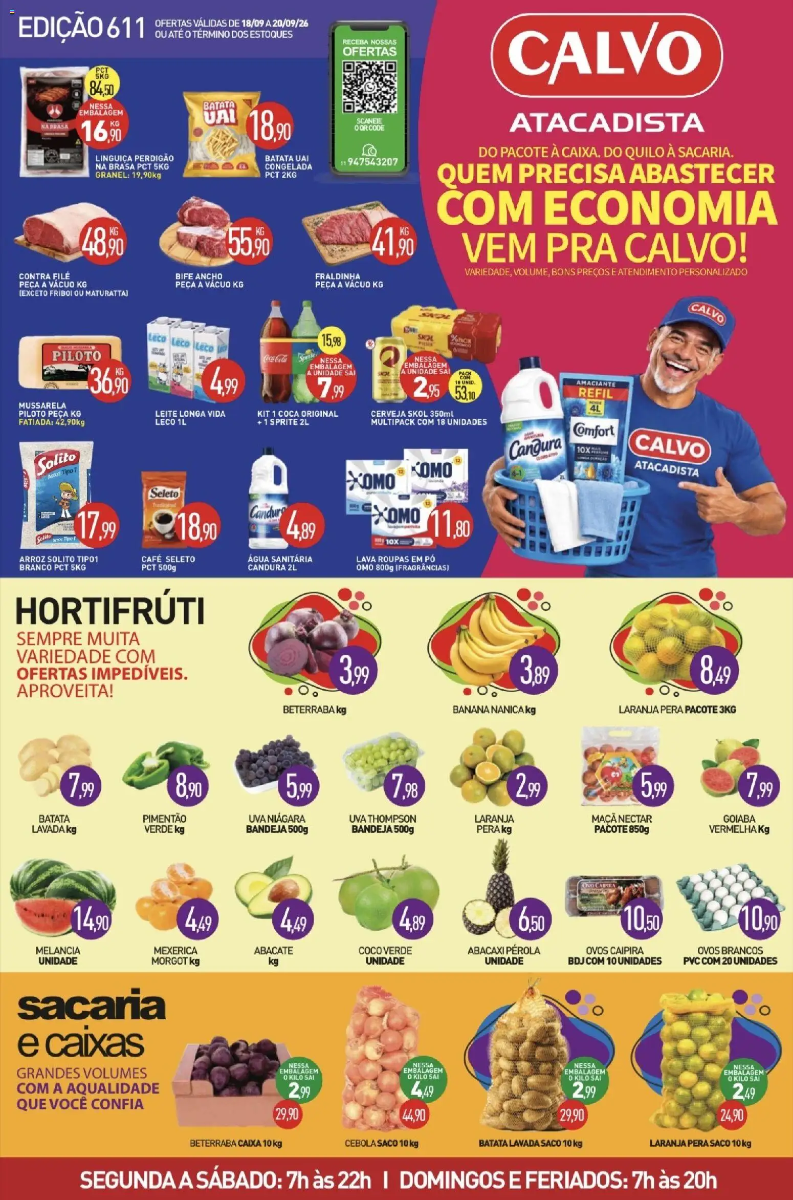 Pré-Visualização do folheto "Calvo Atacadista - Ofertas da semana" da loja Calvo Atacadista válido a partir de 18/09/2026