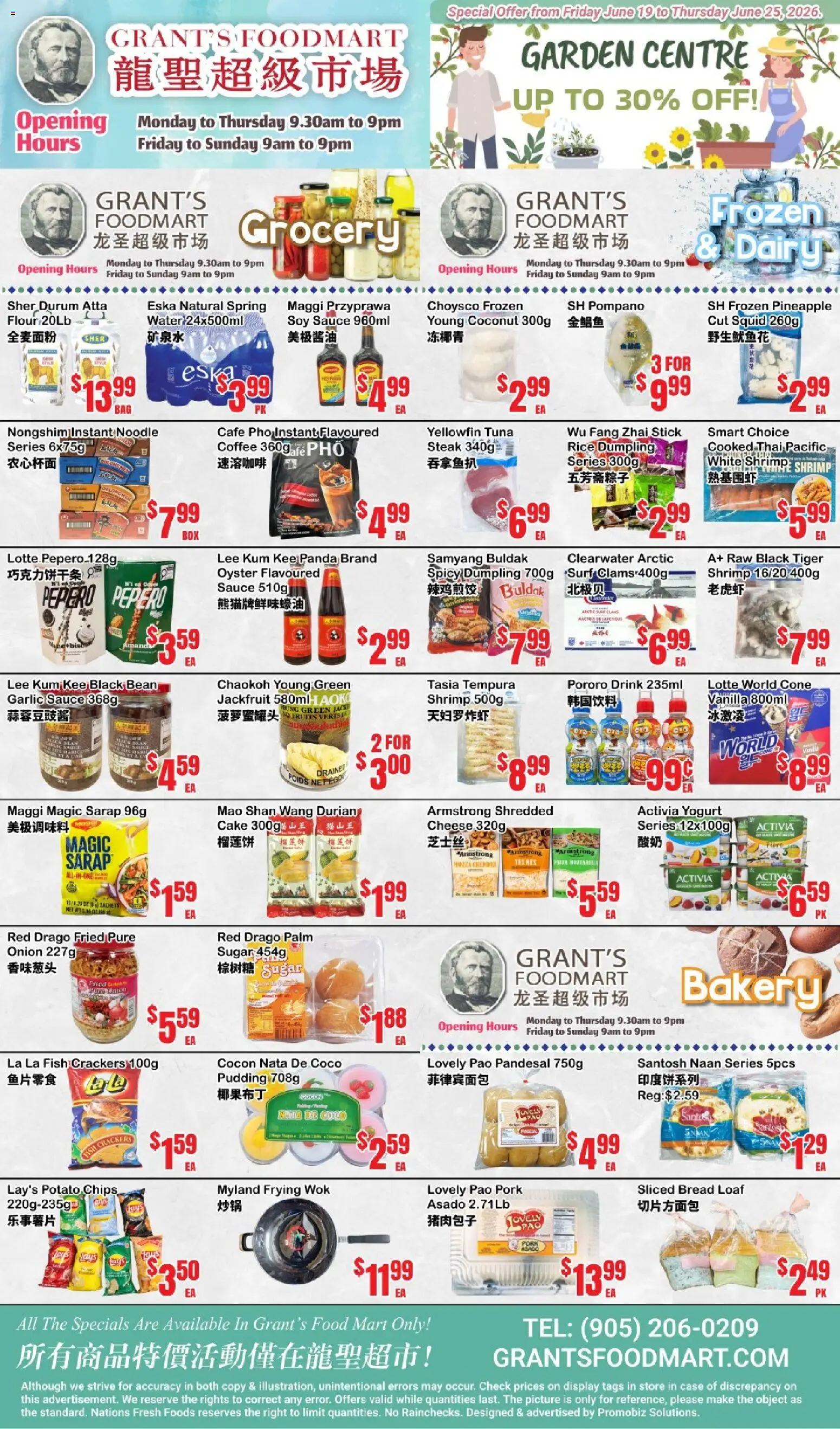 Preview of leaflet Oceans weekly flyer - Grant’s Foodmart from shop Oceans is valid from Jun 19, 2026