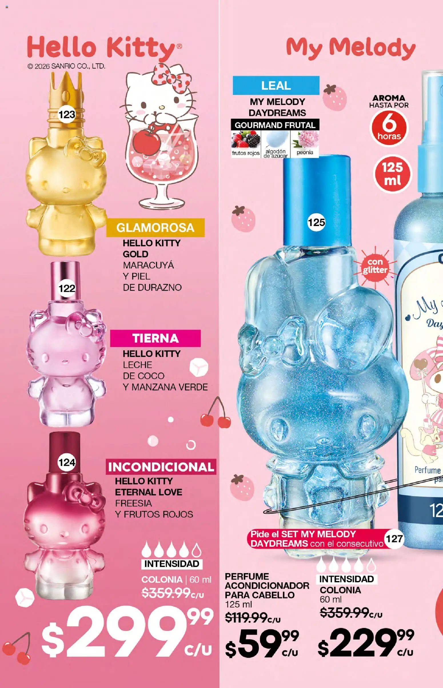 Vista previa las ofertas de la tienda Fuller - Campaña 23 2026 desde el 18/02/2026 - Perfume, Manzana, Coco, Azúcar, Leche, Durazno, Algodón, Glitter