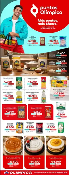  Vista previa del prospecto Olímpica - Más puntos, más ahorro del almacen Olímpica válida del 16/09/2026 al 30/09/2026