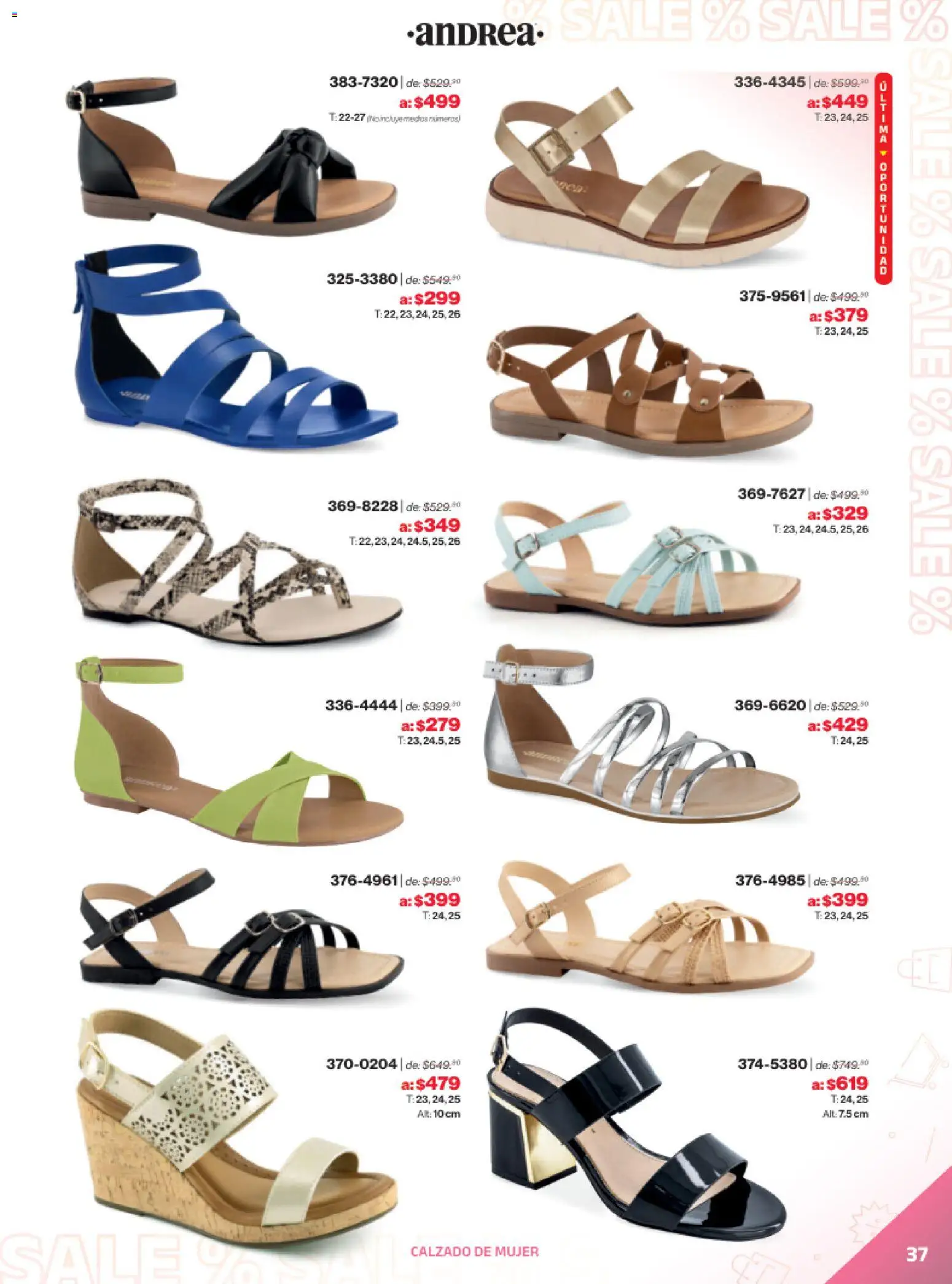 Vista previa las ofertas de la tienda Andrea - Catálogo Outlet desde el 21/12/2025 