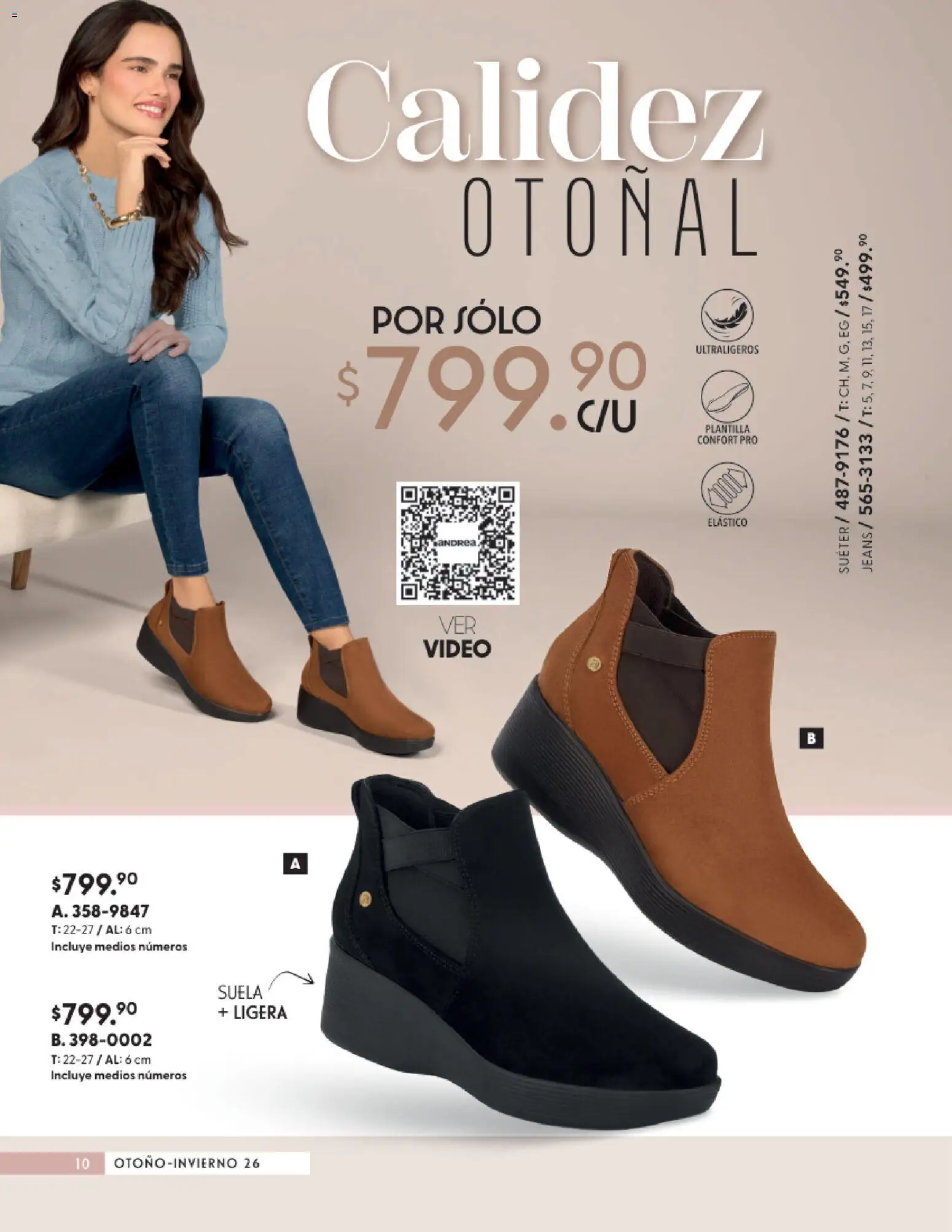 Vista previa las ofertas de la tienda Andrea - Andrea catálogo Calzado Confort desde el 23/08/2026 