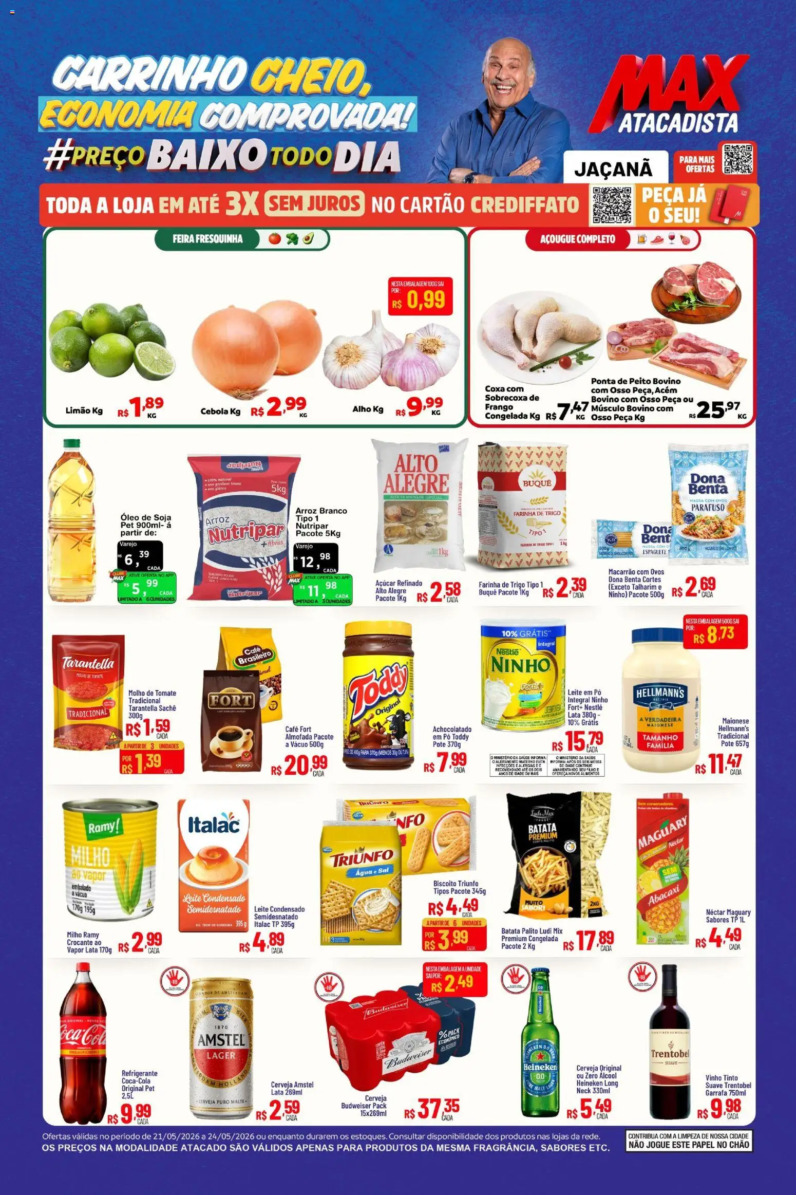 Pré-Visualização do folheto "Max Atacadista - Ofertas da semana" da loja Max Atacadista válido a partir de 21/05/2026