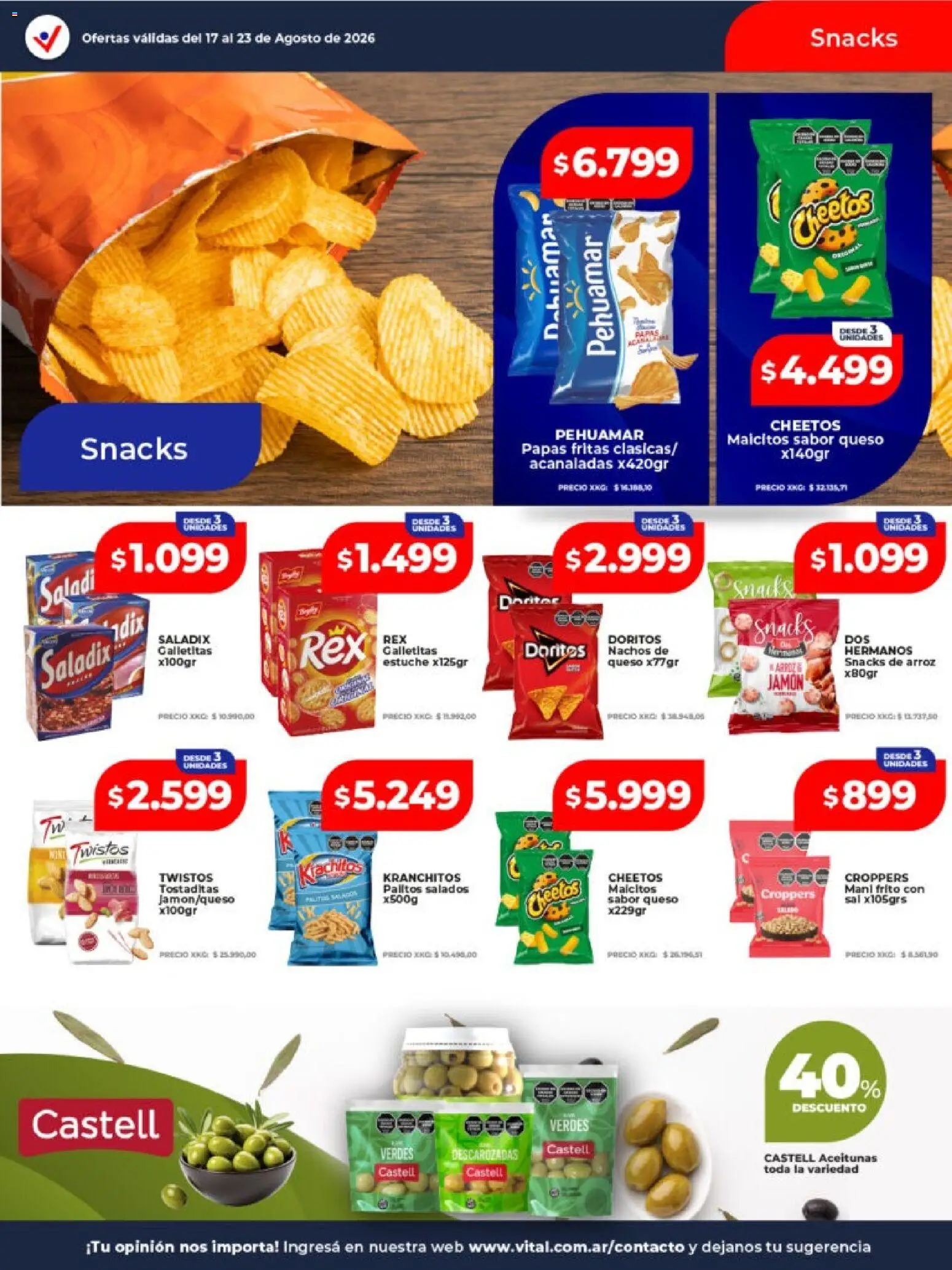 Vista previa del folleto de la tienda Vital válido desde el 17/08/2026 