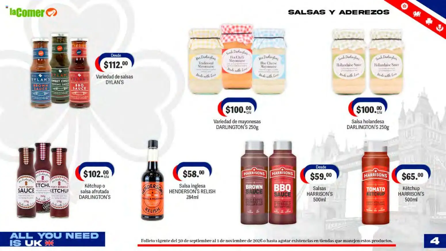Vista previa las ofertas de la tienda La Comer - La Comer folleto desde el 30/09/2026 - Salsas, Kétchup