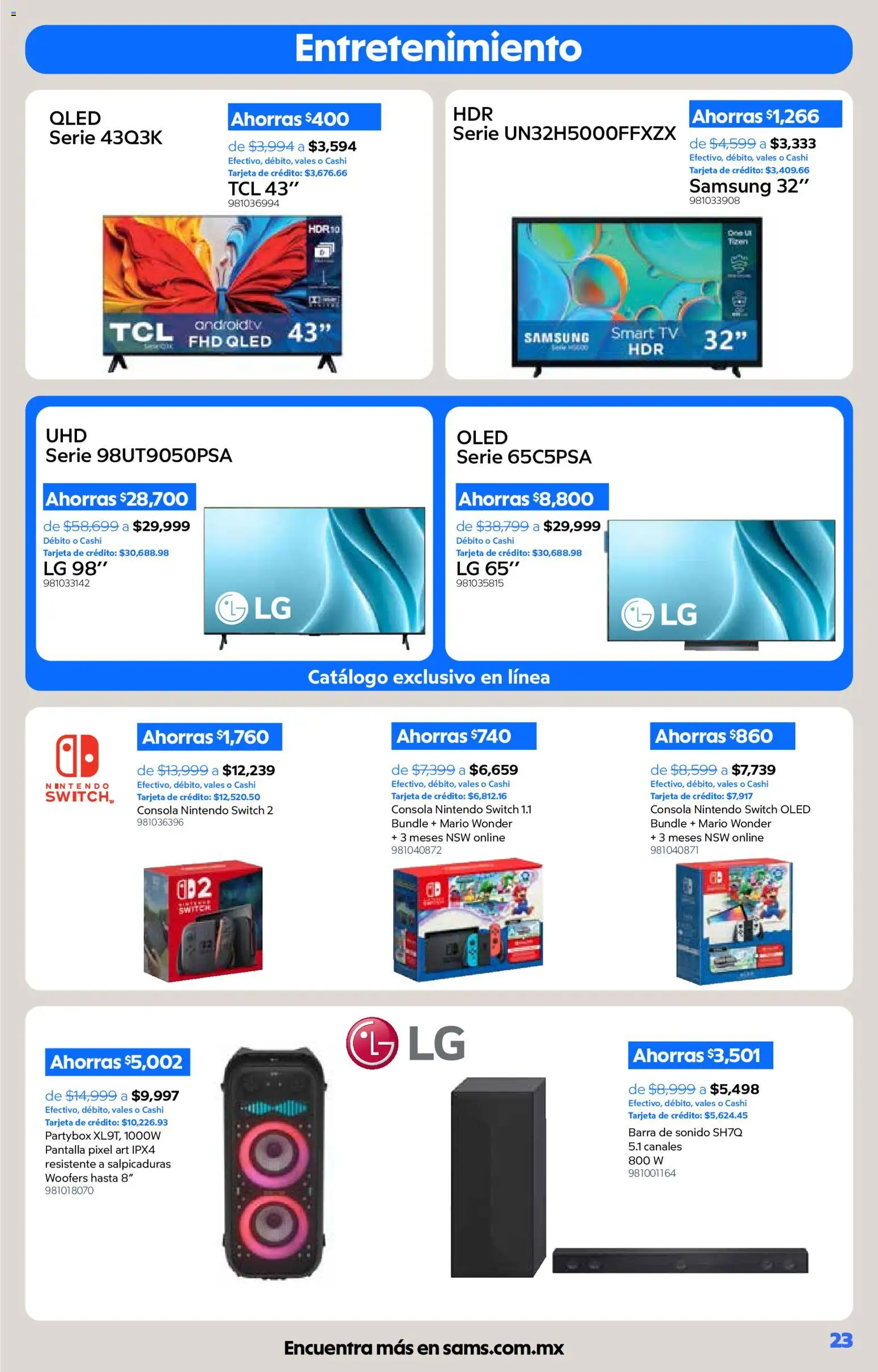 Vista previa las ofertas de la tienda Sam's Club - Sam's Club catálogo desde el 01/10/2026 