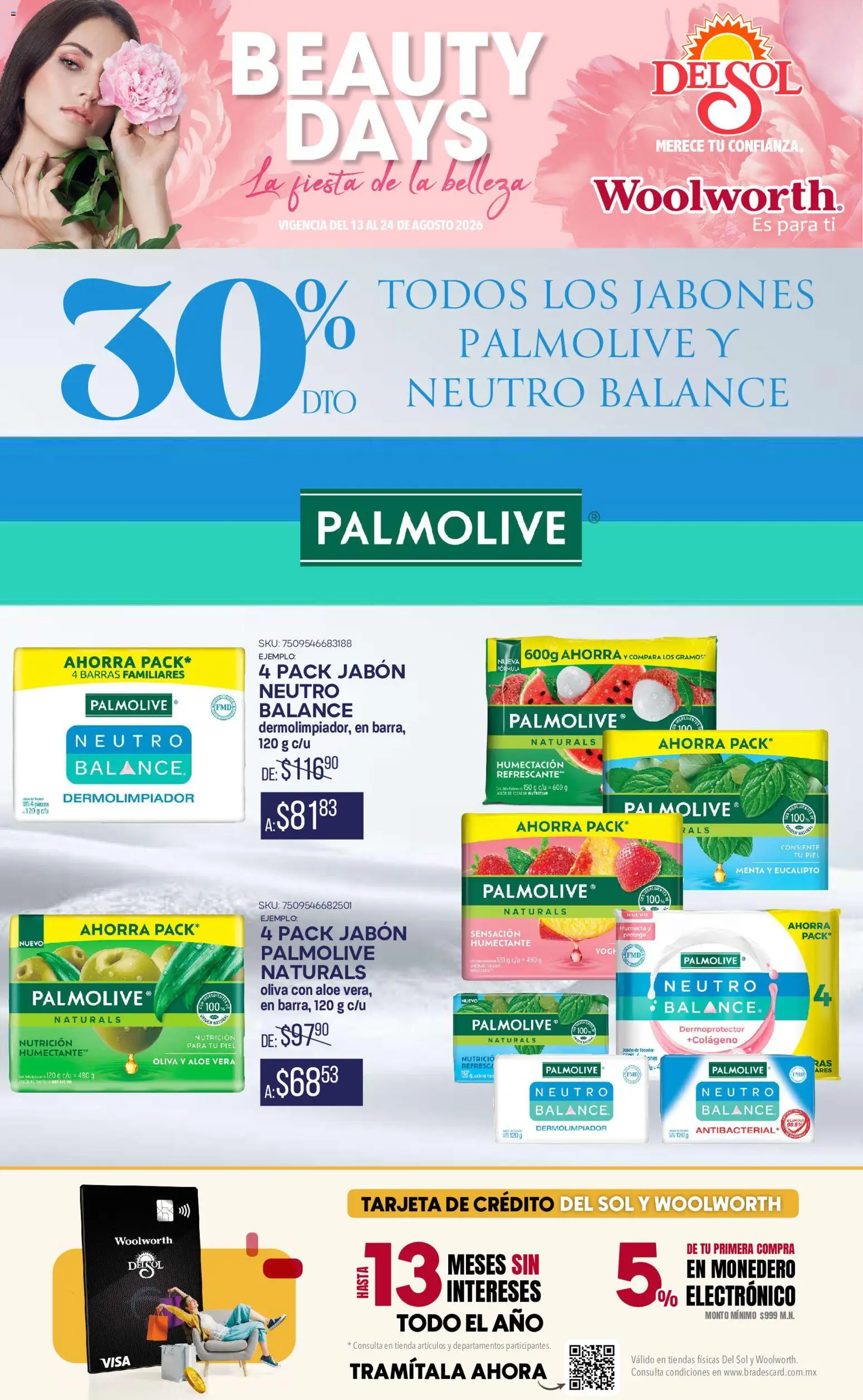 Vista previa las ofertas de la tienda Del Sol y Woolworth - Del Sol y Woolworth catálogo desde el 13/08/2026 
