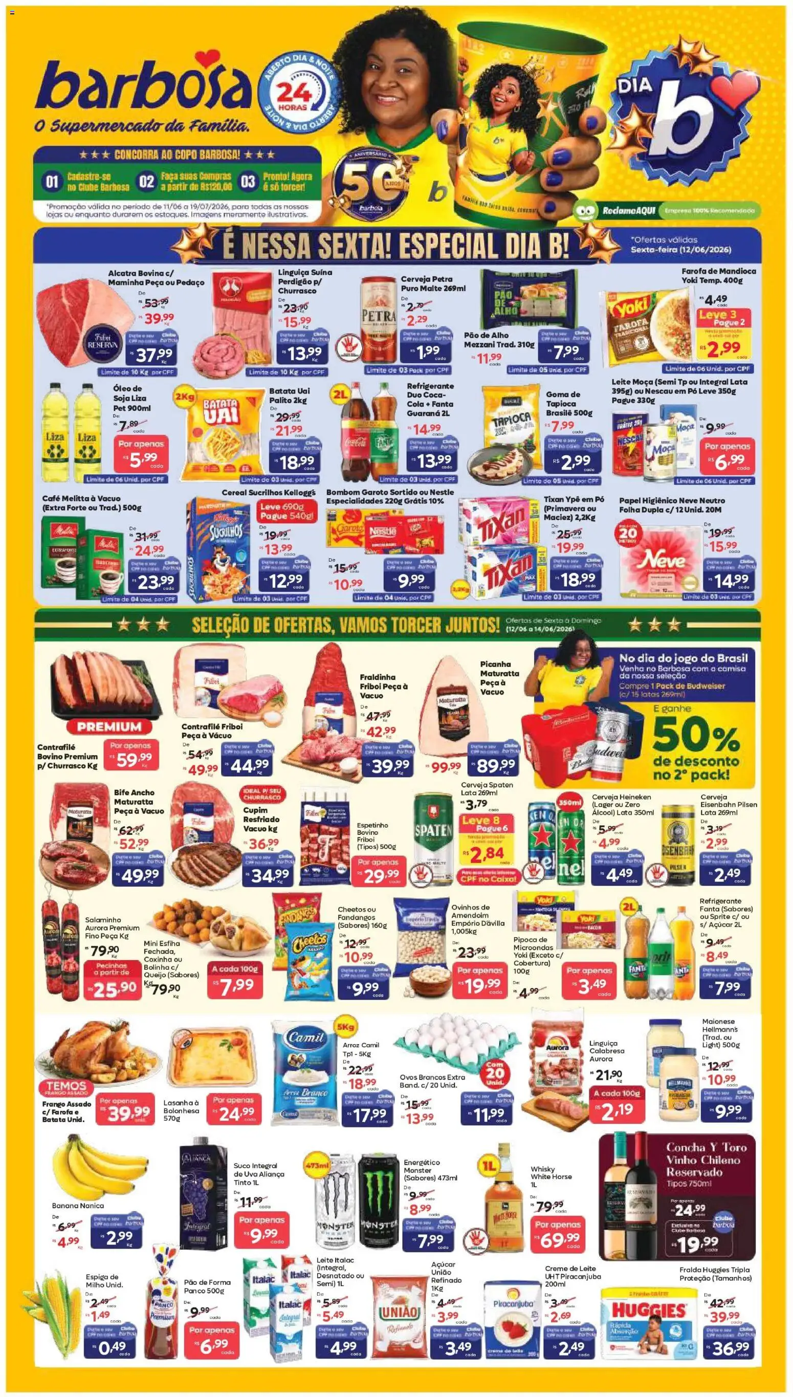 Pré-Visualização do folheto "Barbosa Supermercados - Ofertas da semana" da loja Barbosa Supermercados válido a partir de 12/06/2026