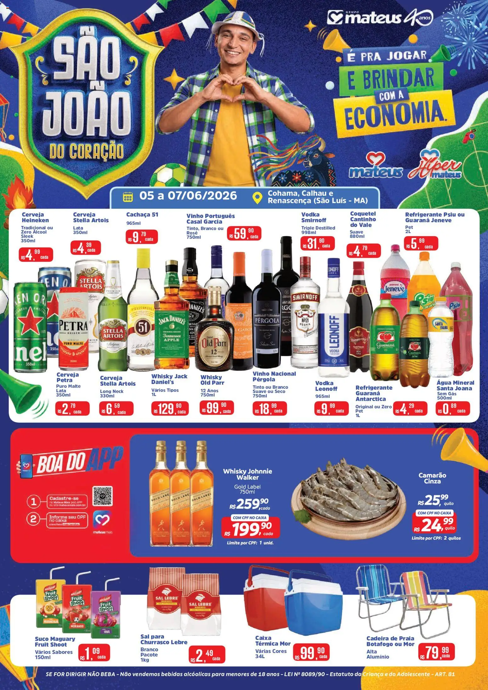 Pré-Visualização do folheto "Mateus ofertas Fds Boteco de São João" da loja Mateus válido a partir de 05/06/2026