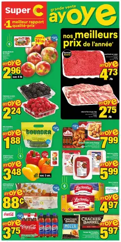 Un aperçu du dépliant Super C weekly flyer / circulaire du magasin Super C est valide à partir 30 avr. 2026