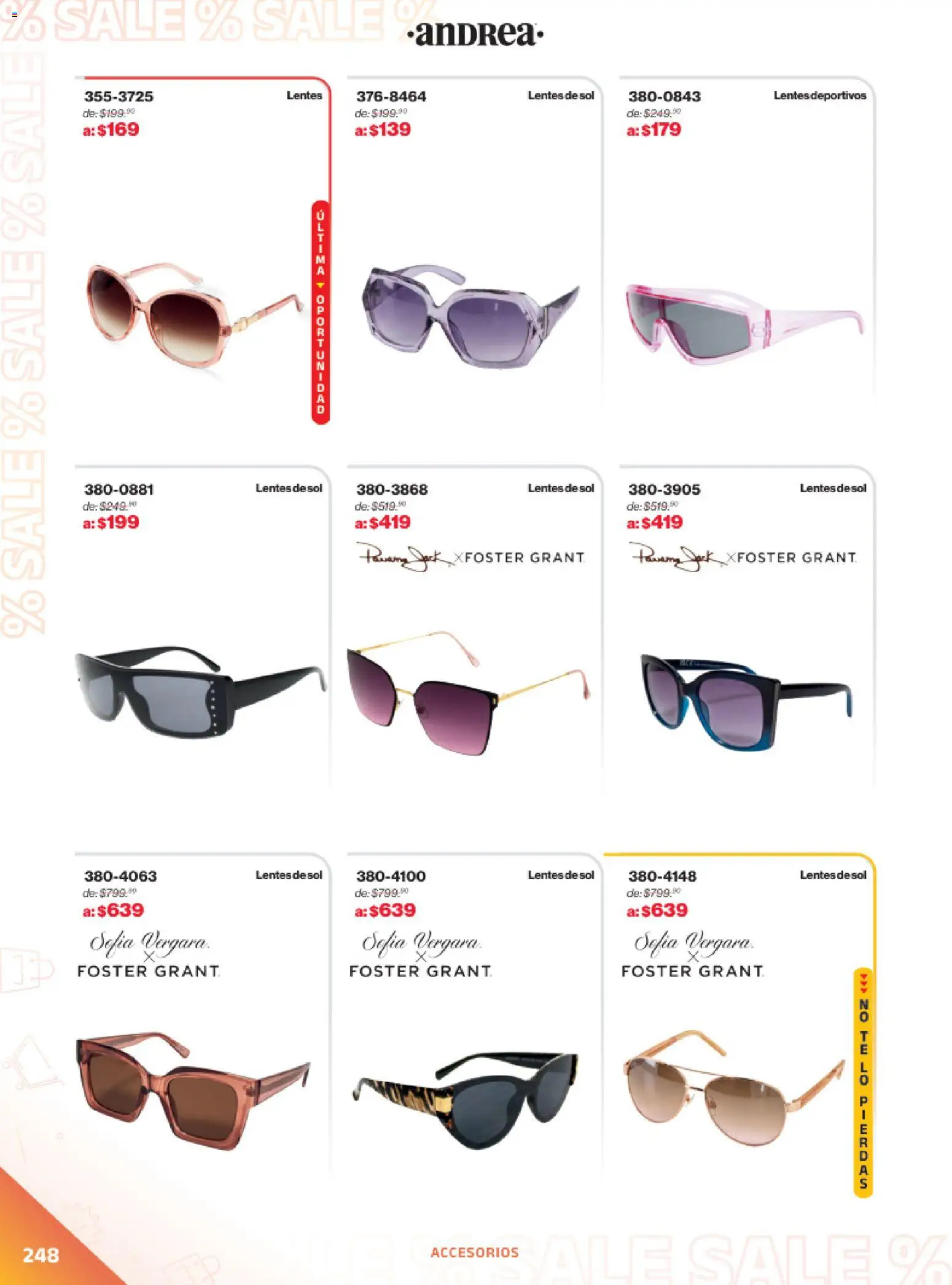 Vista previa las ofertas de la tienda Andrea - Catálogo Outlet desde el 21/12/2025 - Lentes, Lentes de sol