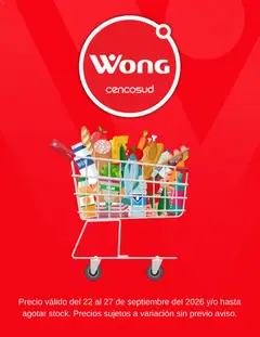 Vista previa de Wong catálogo de la tienda Wong válido desde 22/09/2026