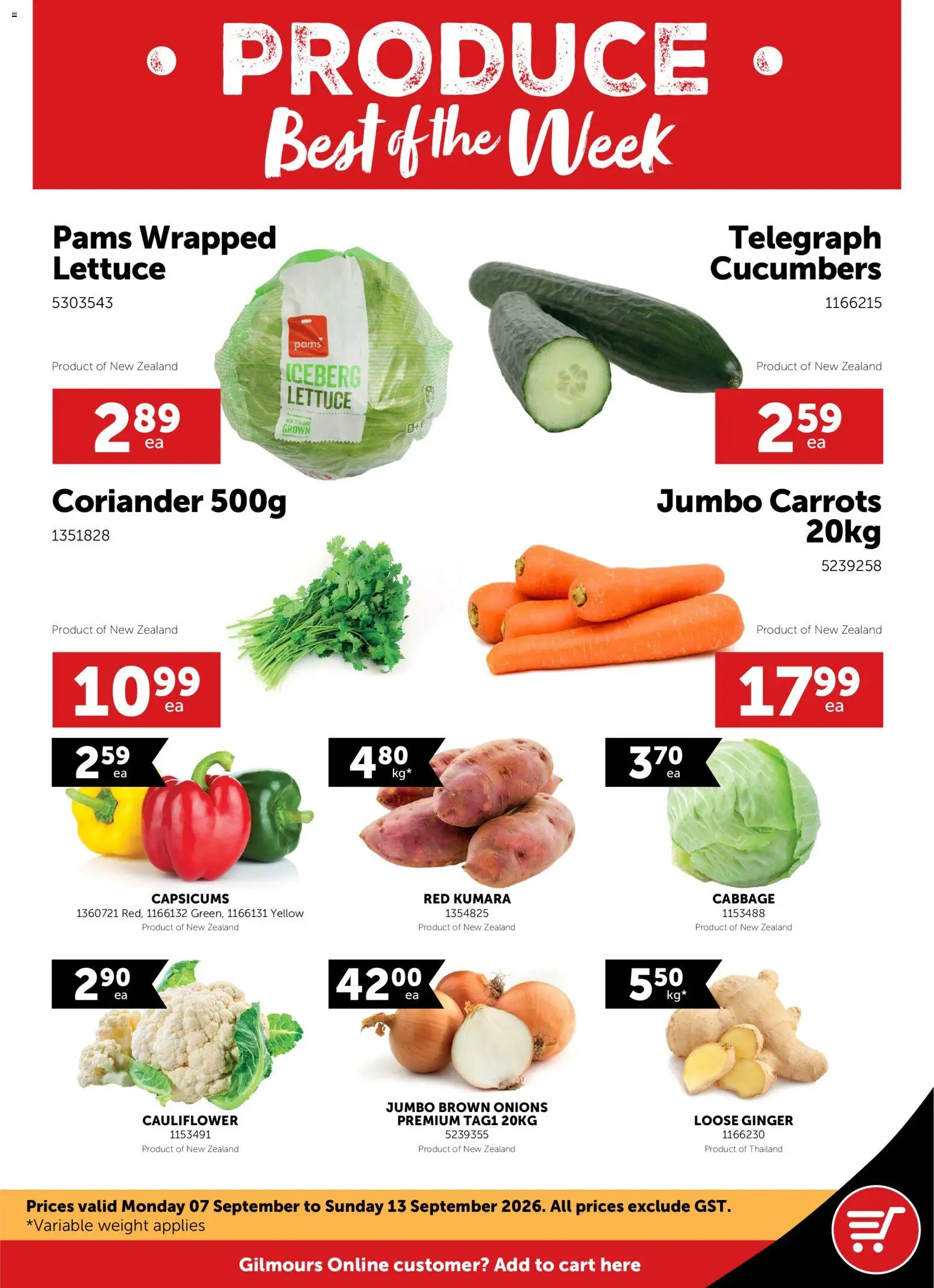 Preview of catalogue Gilmours catalogue from shop Gilmours valid 7 Sept 2026