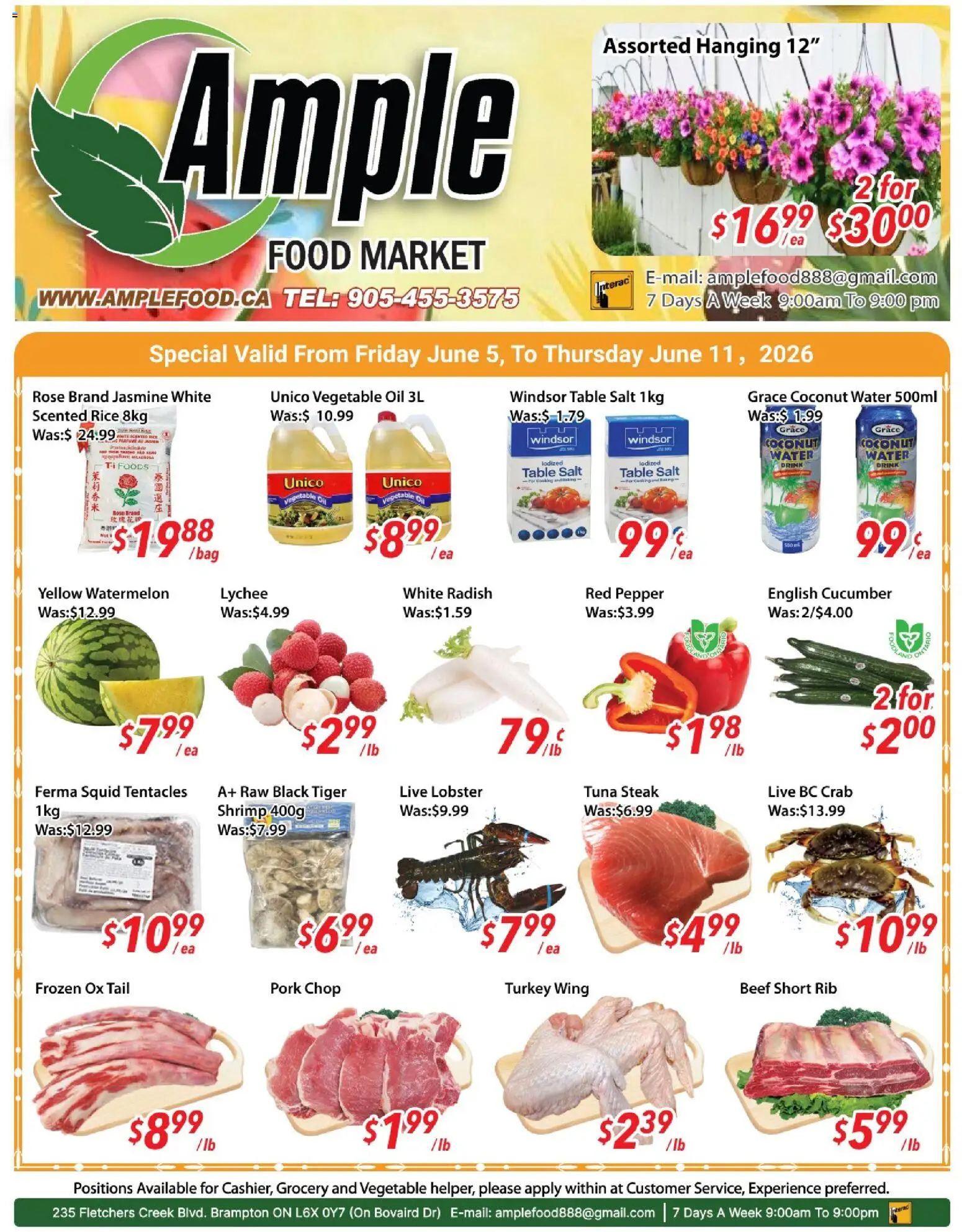 Preview of leaflet Ample Food Market weekly flyer Brampton from shop Ample Food Market is valid from Jun 05, 2026