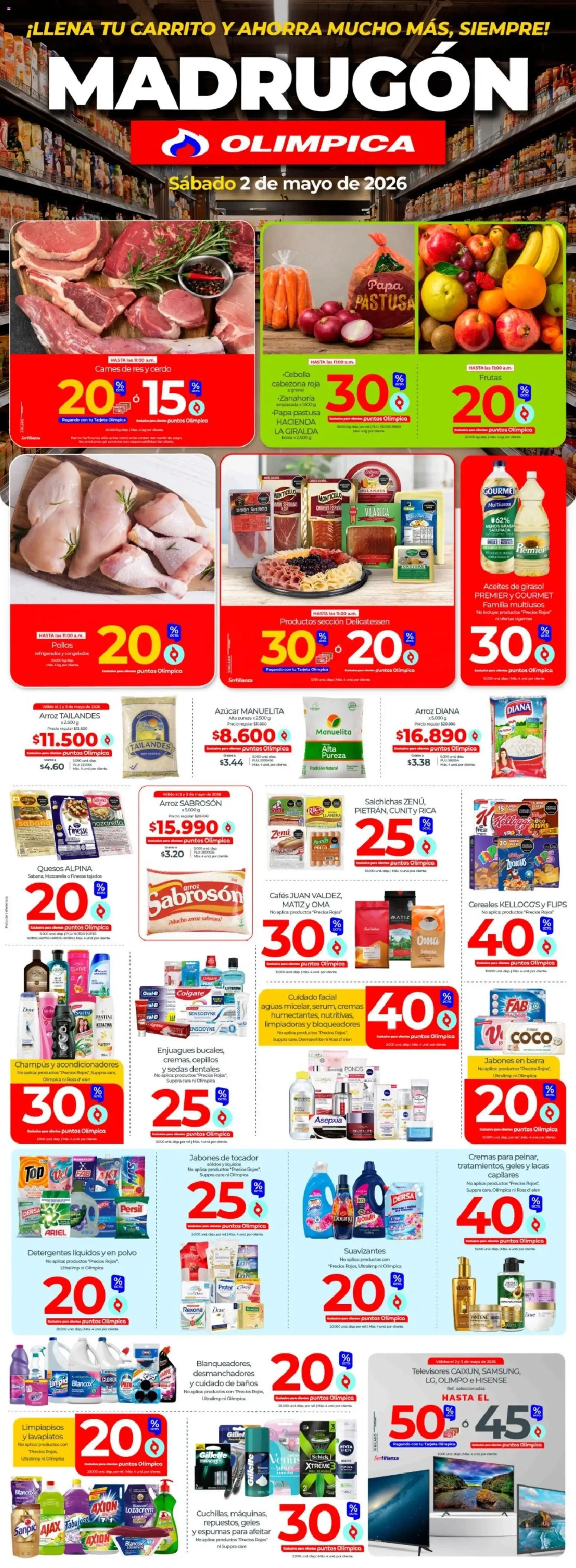  Vista previa del prospecto Olímpica catálogo Madrugón del almacen Olímpica válida del 02/05/2026 al 02/05/2026
