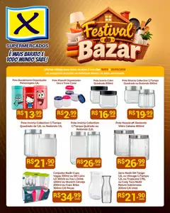 Pré-Visualização do folheto "X Supermercados ofertas Festival do Bazar" da loja X Supermercados válido a partir de 18/09/2026
