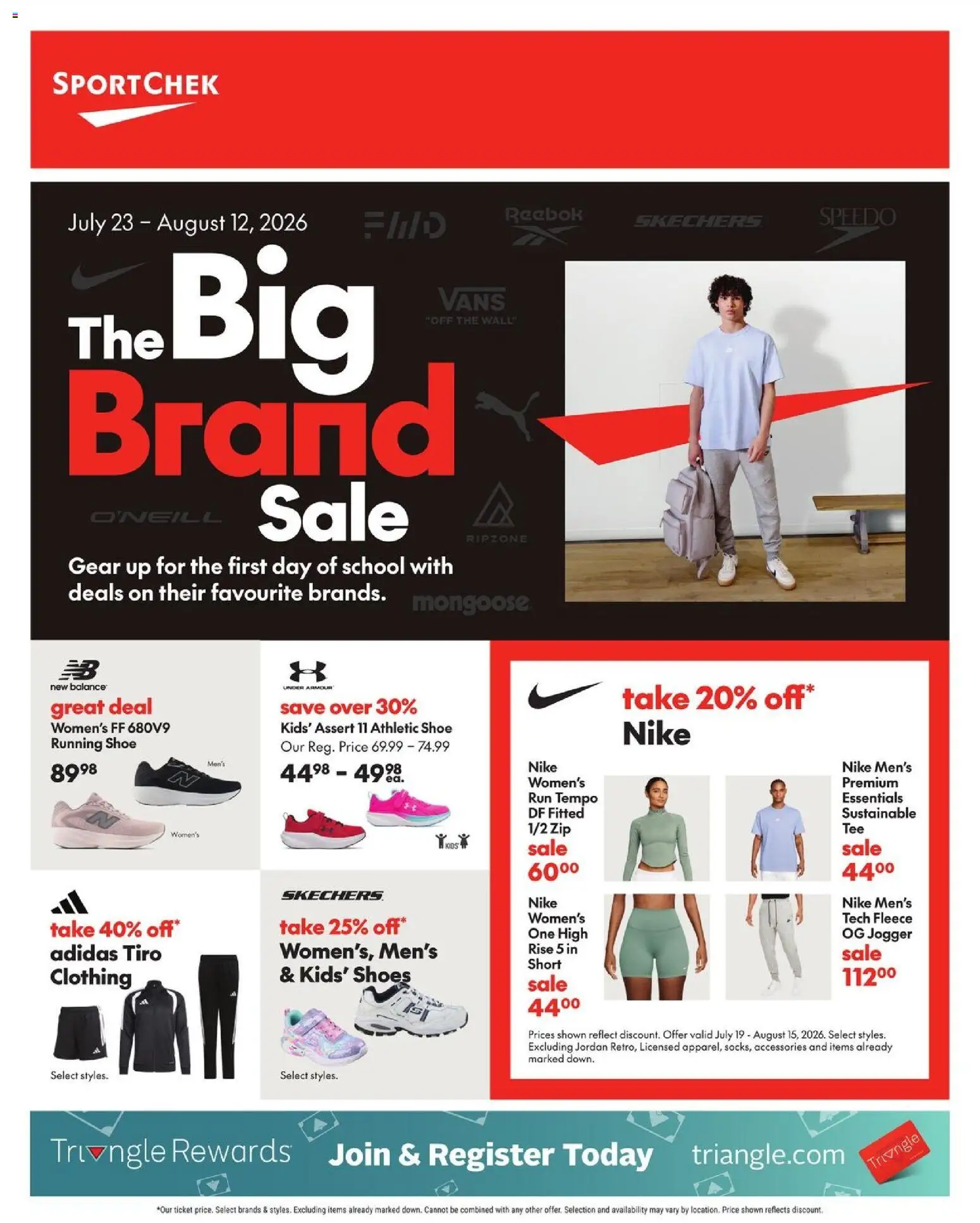Preview of leaflet Sport Chek weekly flyer / circulaire from shop Sport Chek is valid from Jul 23, 2026
