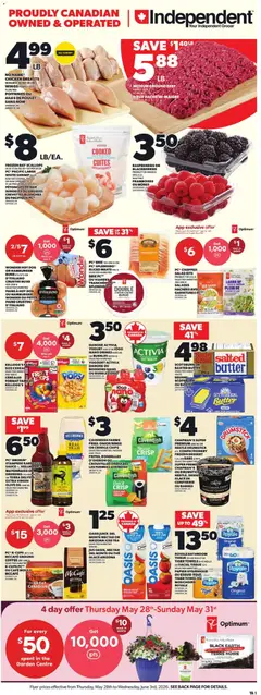 Un aperçu du dépliant Independent Grocer flyer - NS du magasin Independent Grocer est valide à partir 28 mai 2026
