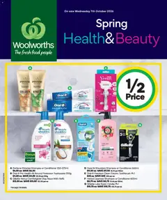 Preview of catalogue Woolworths Spring Health & Beauty Catalogue WA from shop Woolworths valid 07/10/2026