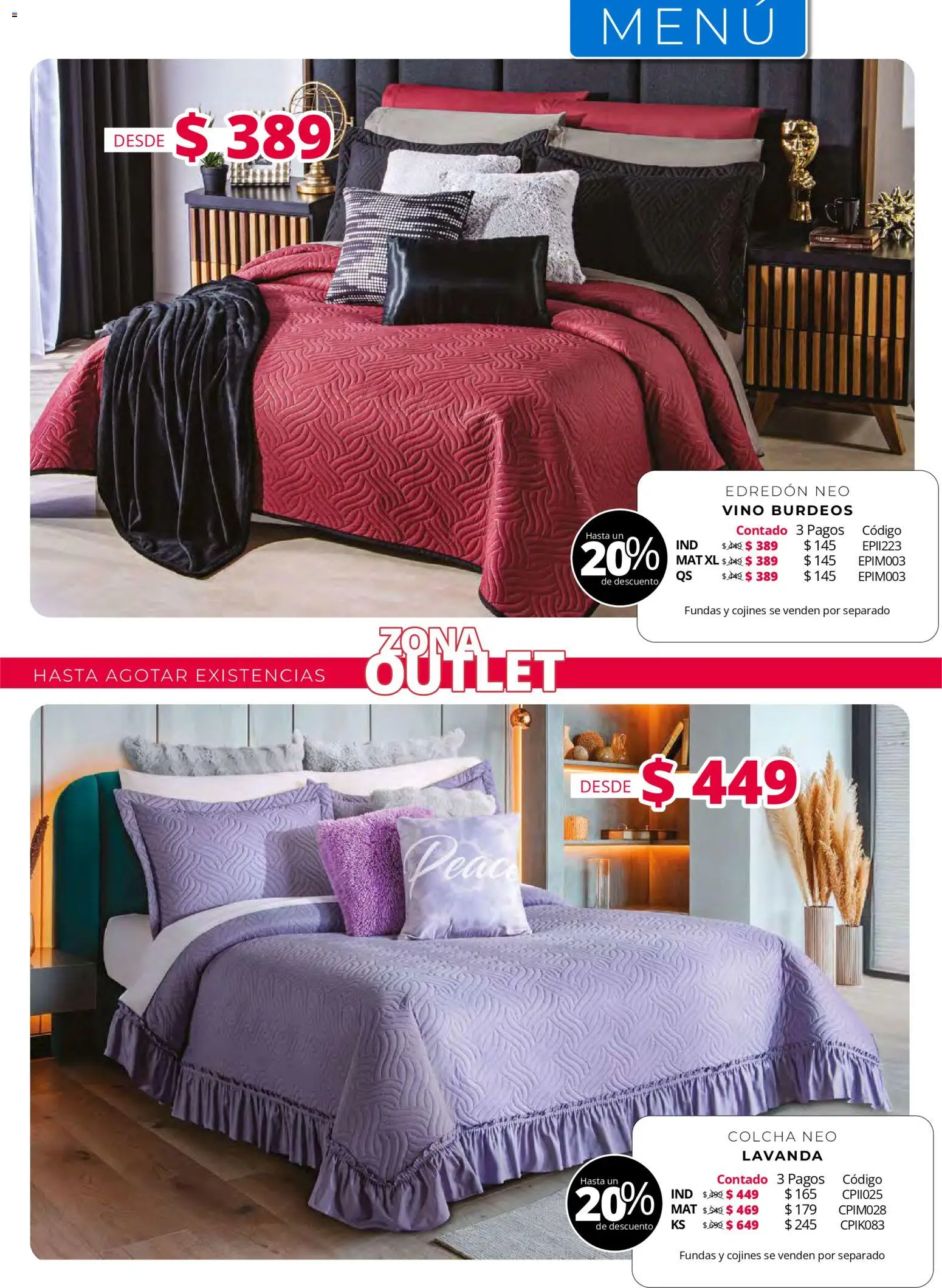 Vista previa las ofertas de la tienda Colchas Concord - Colchas Concord catálogo desde el 01/05/2026 