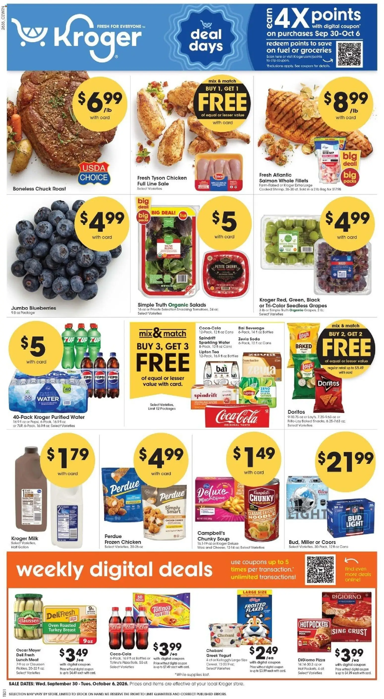 Ad Preview of Kroger Kroger Weekly Ad from 09/30/2026